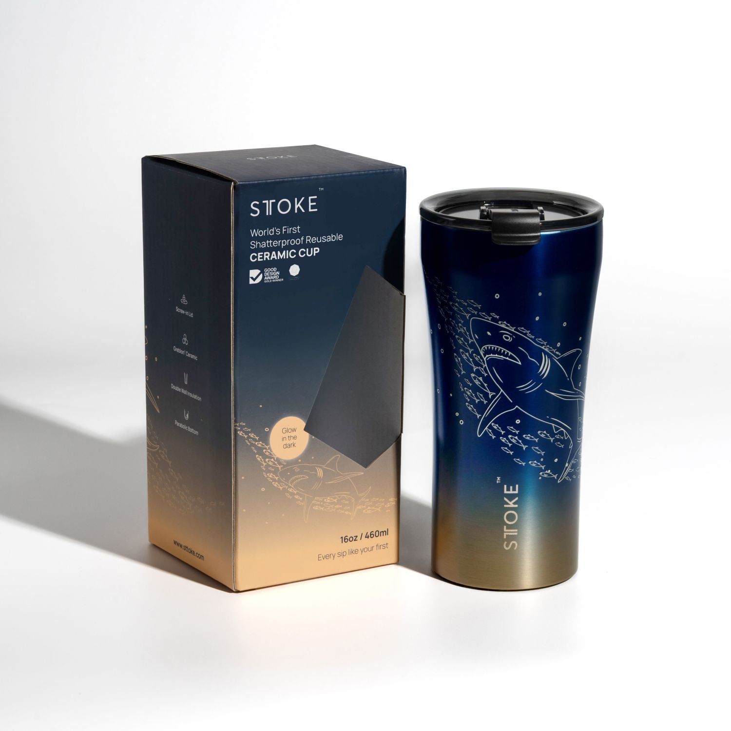 STTOKE Limited Edition Leakproof Ocean Series Insulated Cup 16OZ