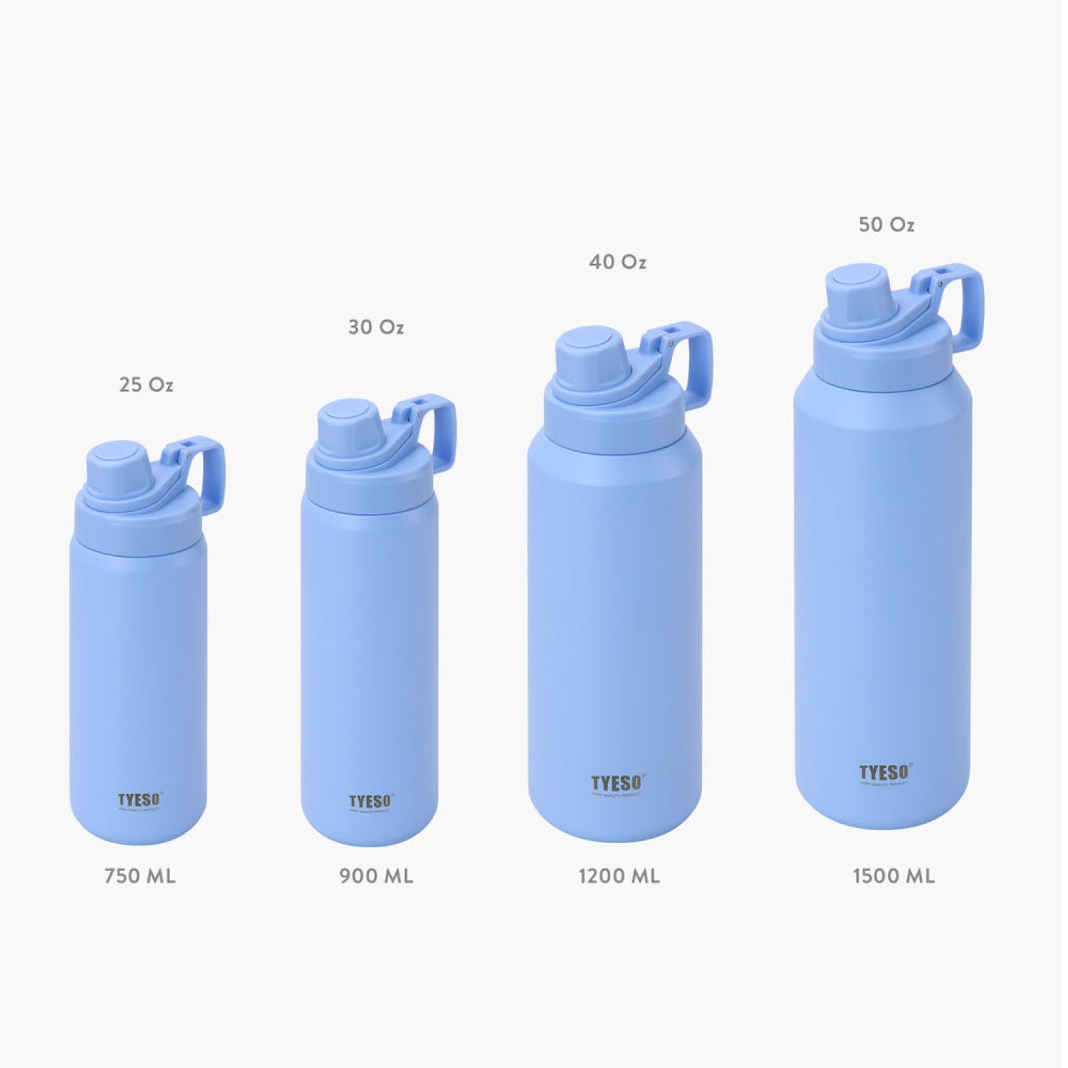 Tyeso Fizz Haze S/S Vacuum Insulated Bottle With Handle 900ML
