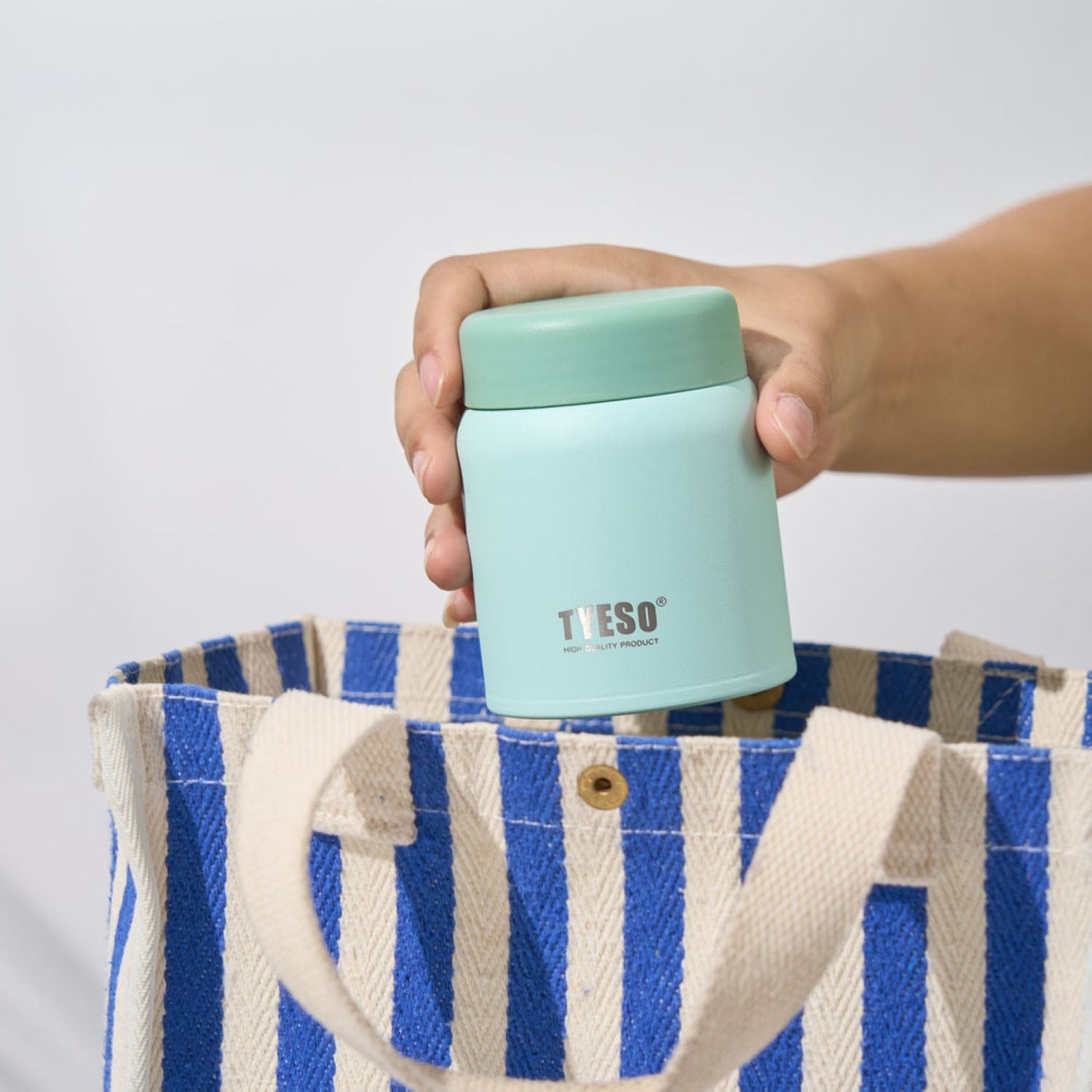 Tyeso Mellow Wide Mouth Inner S/S 316 Vacuum Insulated Food Jar 220ML - White