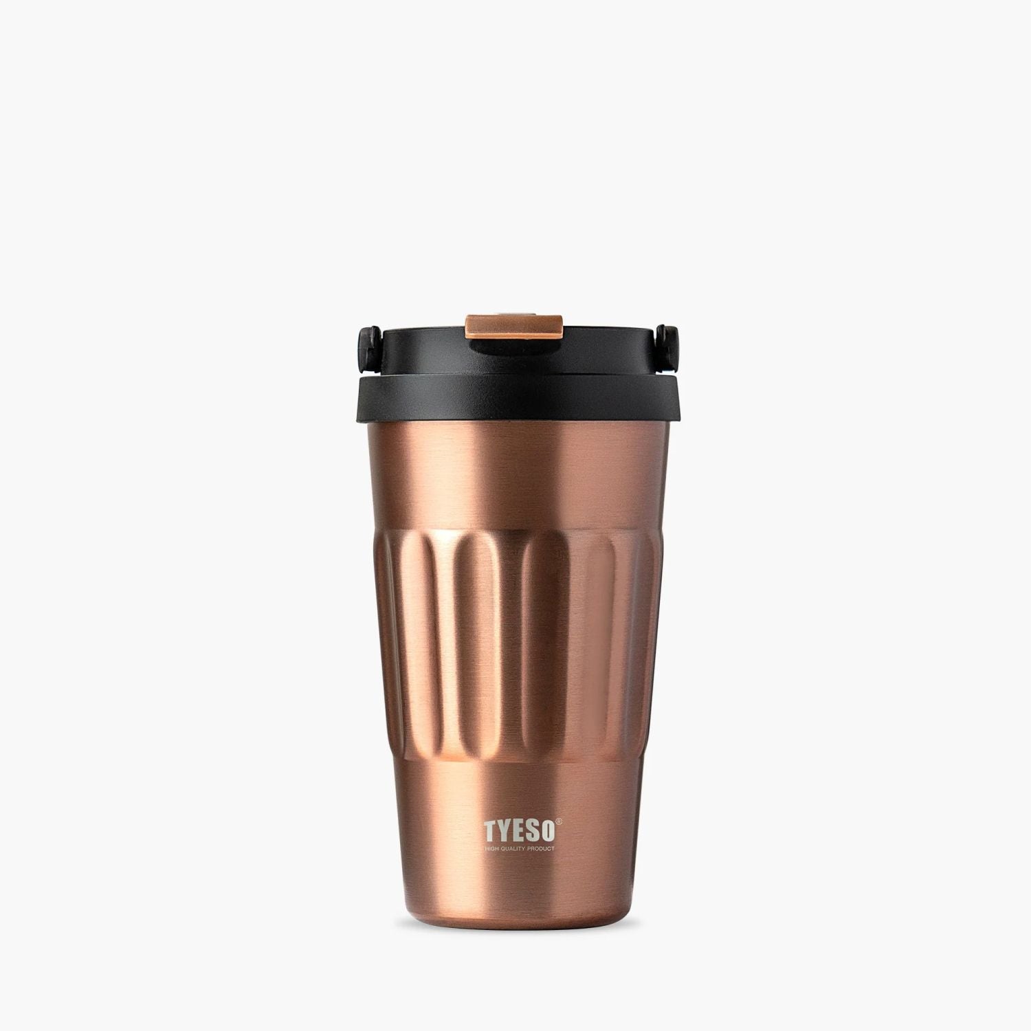 Tyeso Onyx Sipper S/S Vacuum Coffee Tumbler W Foldable Handle 500ml