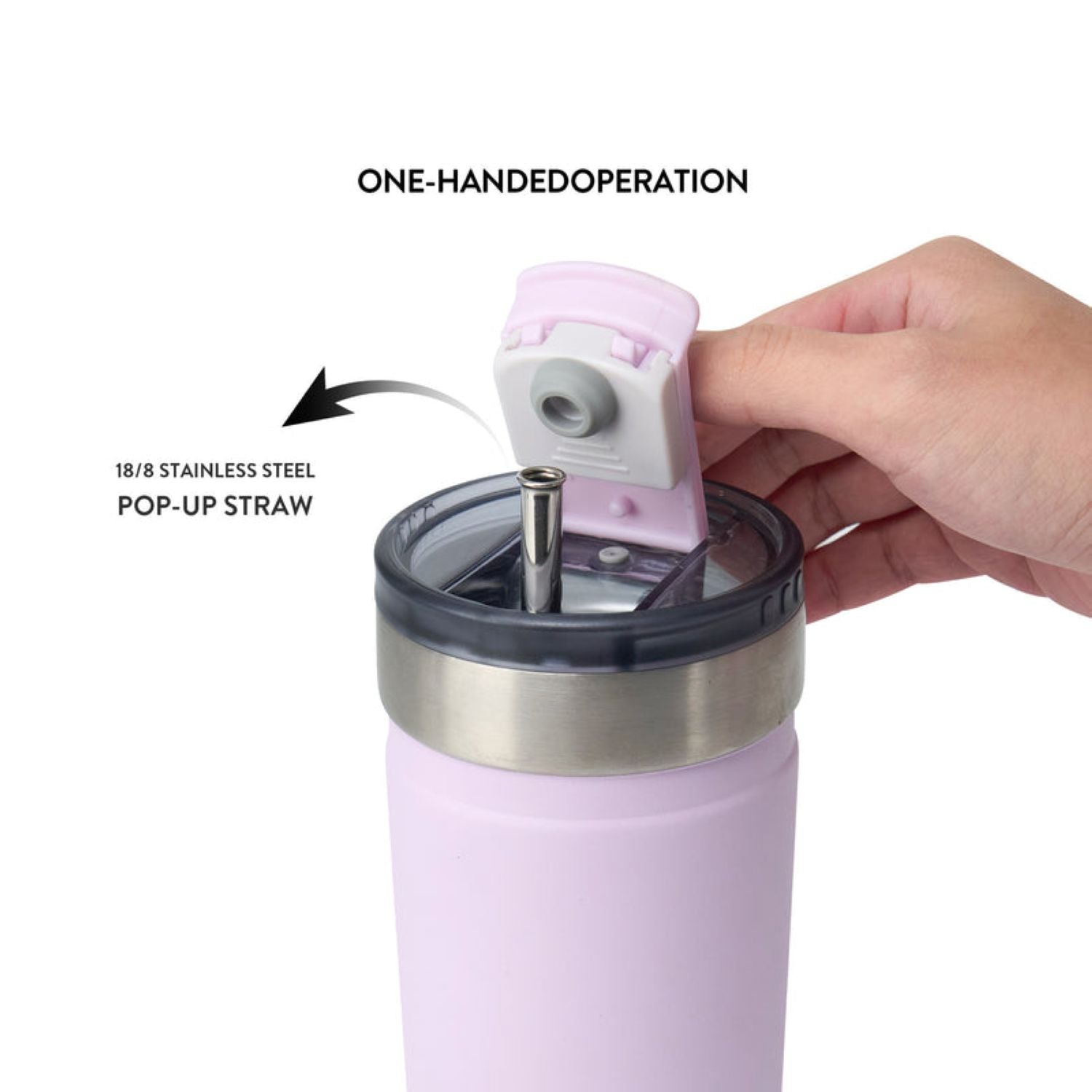 Tyeso Opaline Leakproof Flip Lid S/S Vacuum Insulated Tumbler 550ML