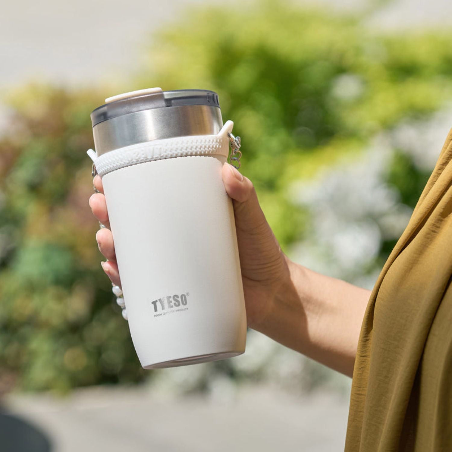 Tyeso Opaline Leakproof Flip Lid S/S Vacuum Insulated Tumbler 550ML