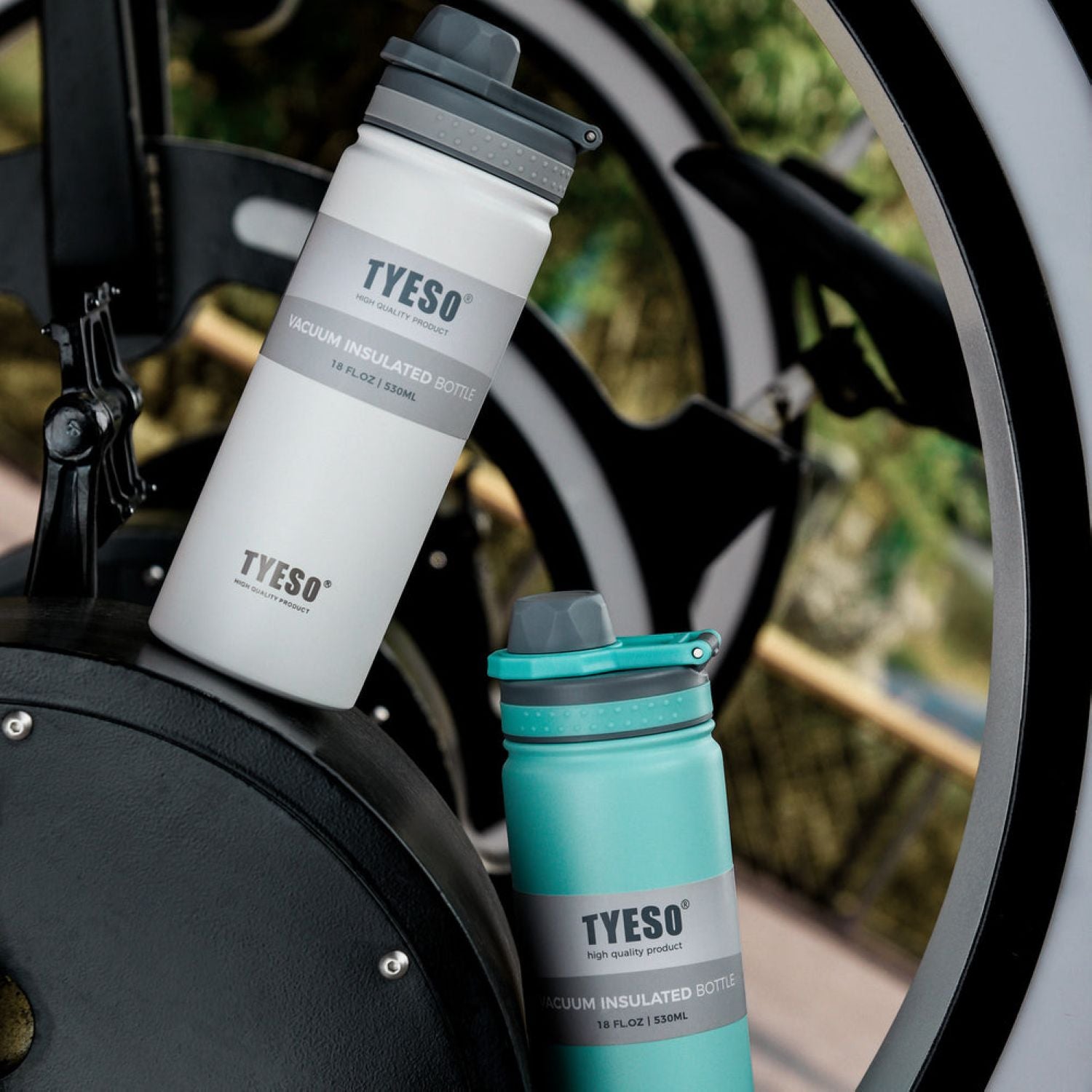 Tyeso Revive (Matte) S/S Vacuum Insulated Bottle With Handle 600ML