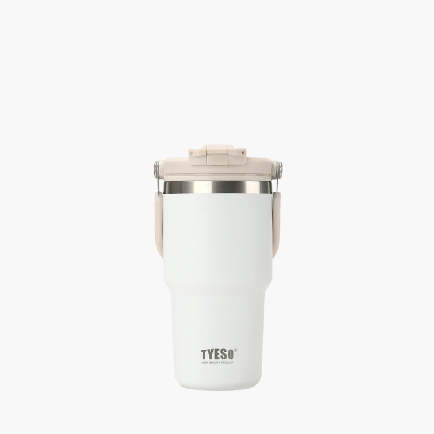 Tyeso Roam 2.0 Leakproof 2 In 1 Sip & Straw Lid S/S Vacuum Insulated Tumbler With Handle 600ML