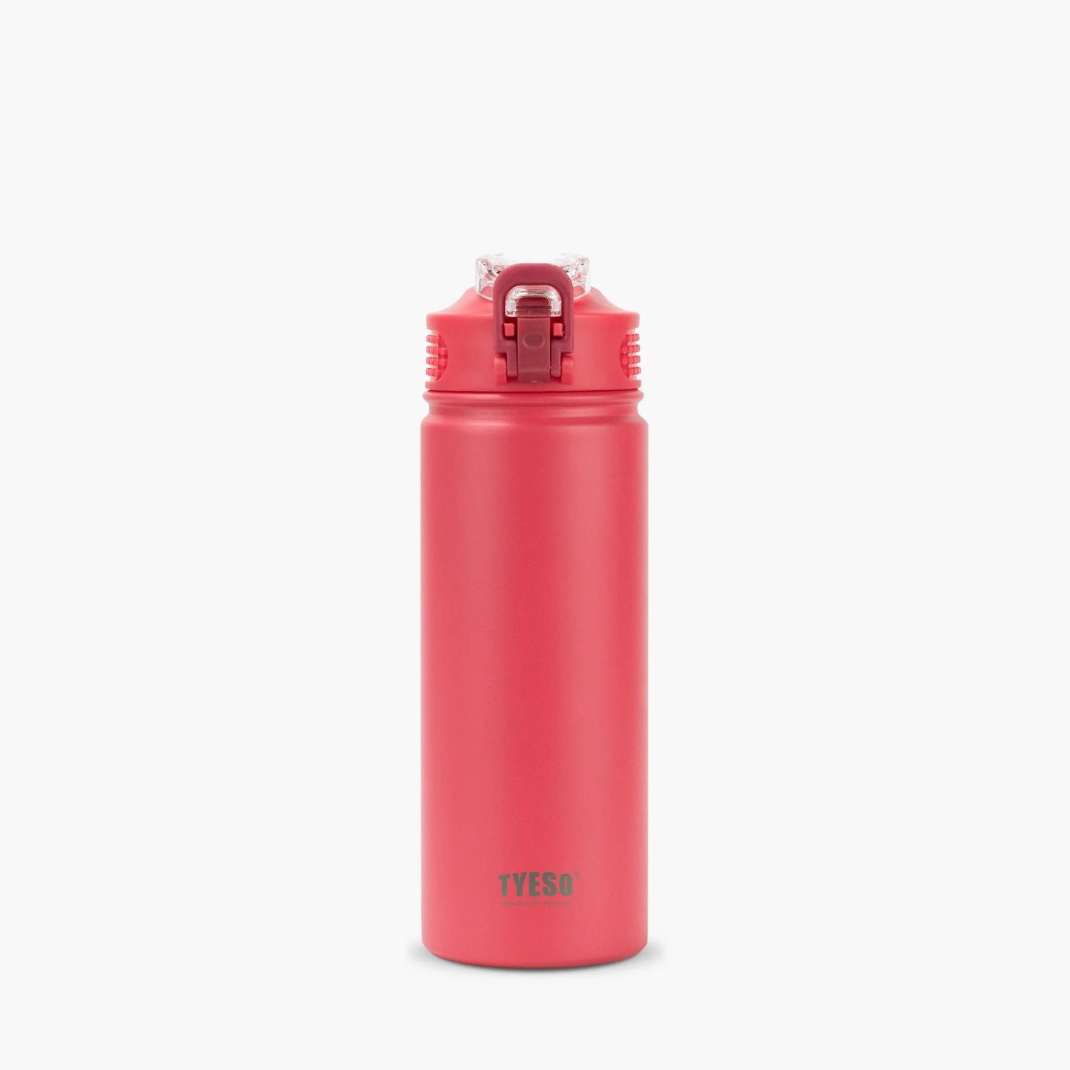 Tyeso Wander Lockable One Press Straw Flip Lid S/S Vacuum Insulated Bottle With Handle 600ml