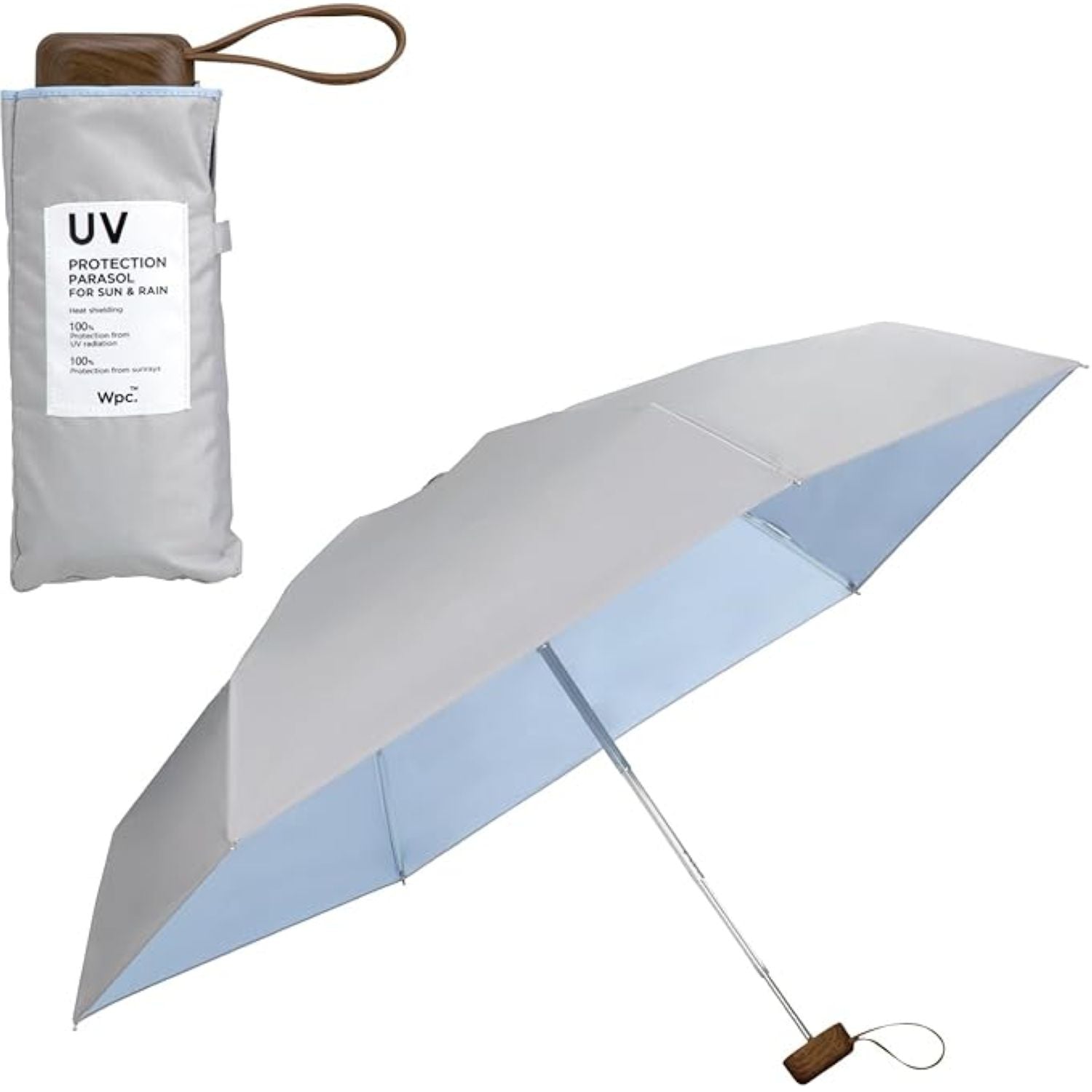 WPC Color Inside (2025) UV Protection Upf 50+ Umbrella 50cm