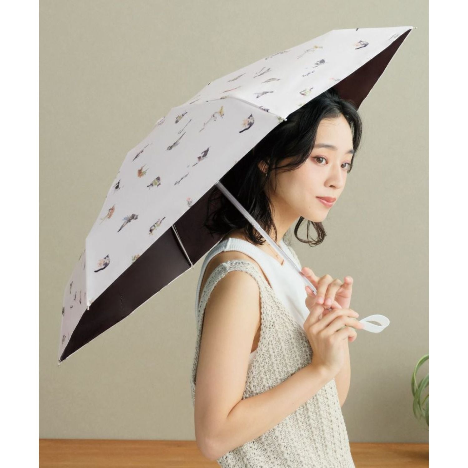 WPC X Masayuki Oki Neko (2025) UV Protection UPF 50+ Umbrella 47cm