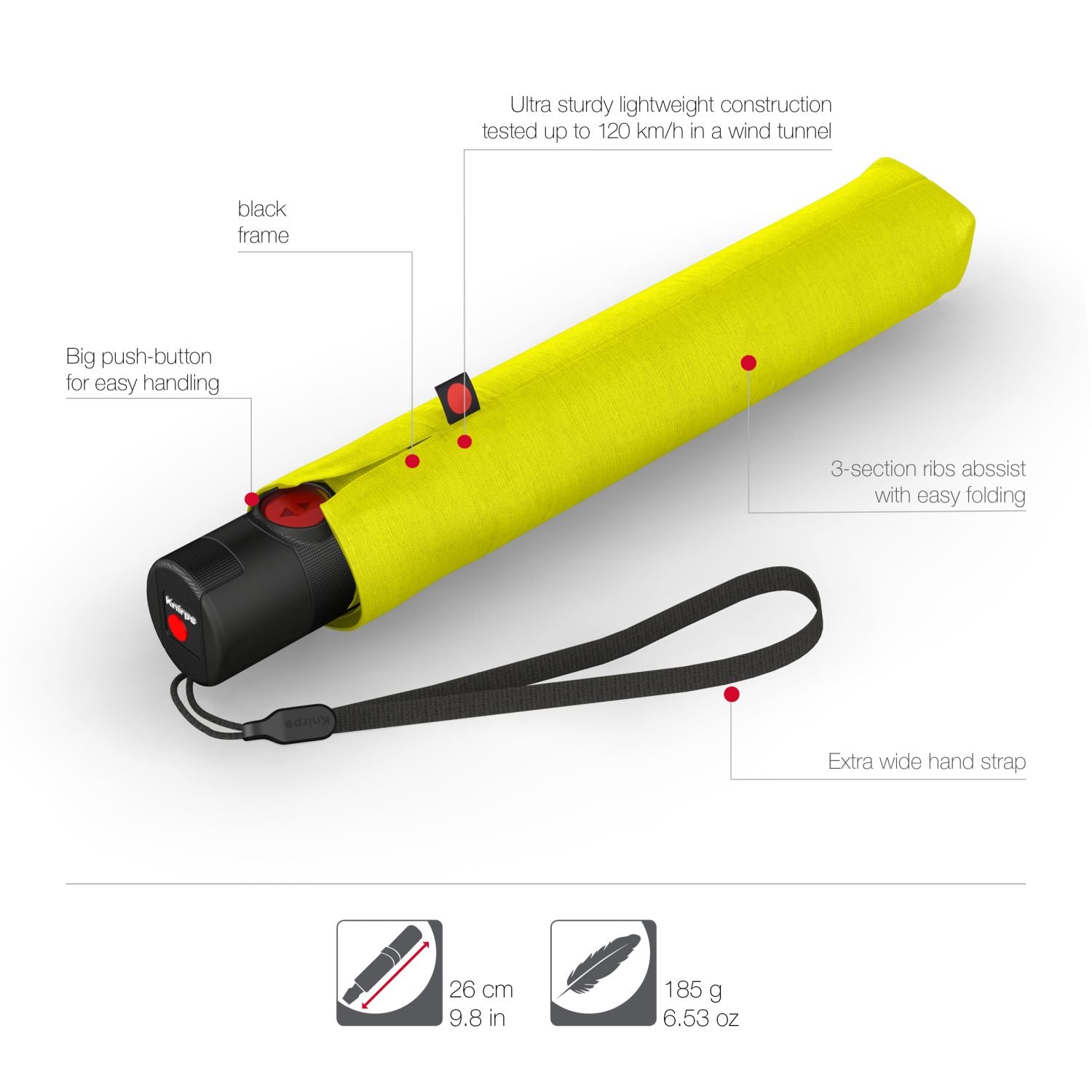 Knirps U.200 Ultra Light Duomatic Umbrella (SA)