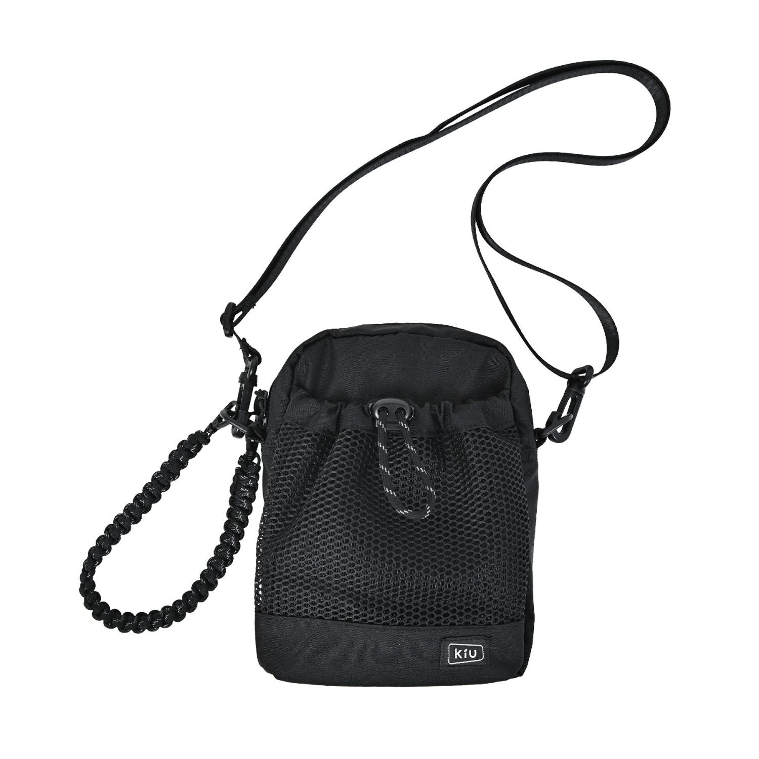 KiU Water Repellent Paracord Mesh Pocket Shoulder Bag