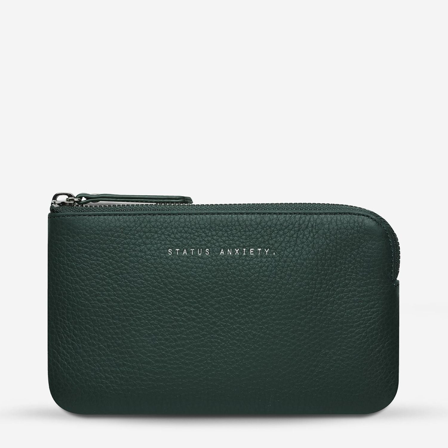 Status Anxiety Smoke And Mirrors Zip Leather Pouch