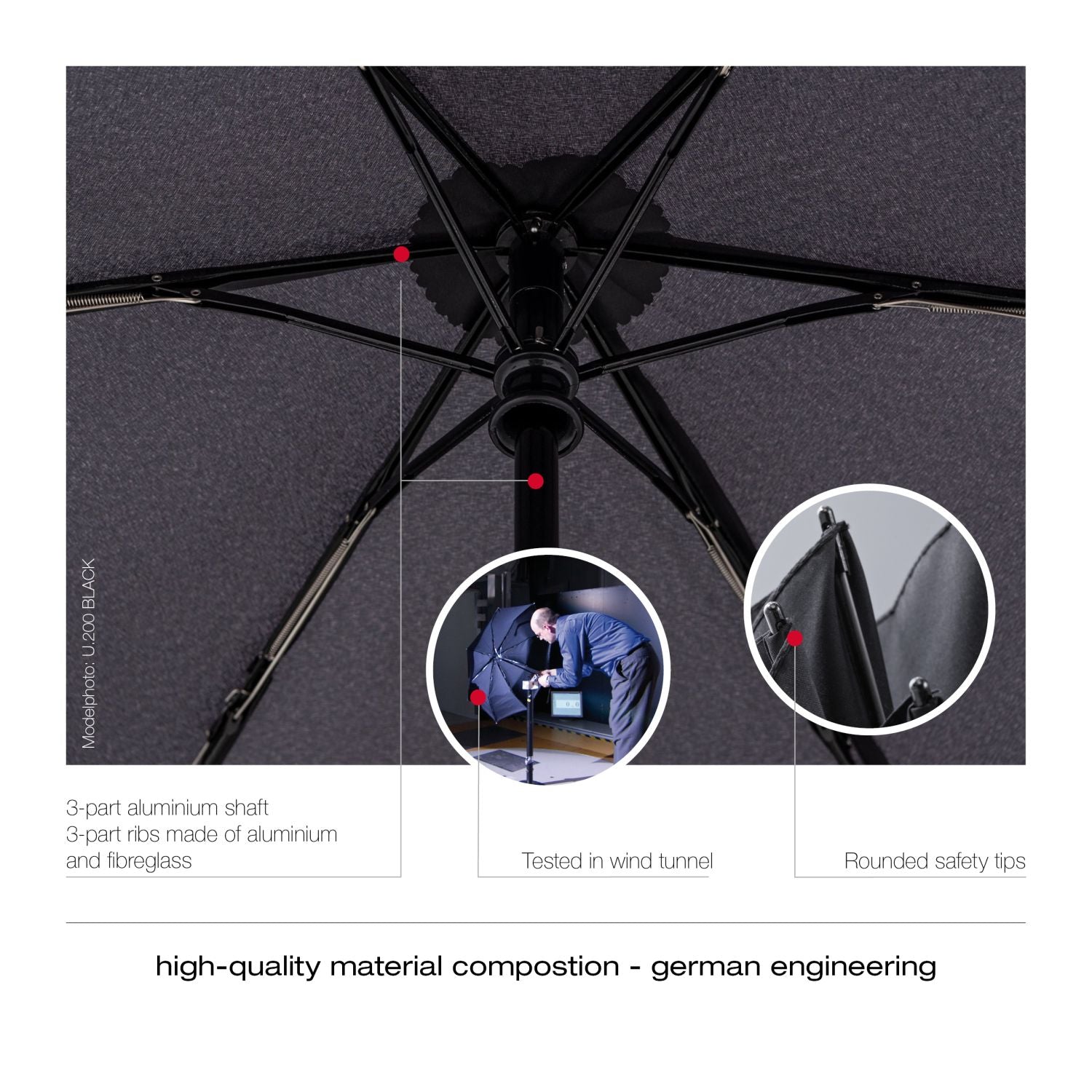 Knirps U.200 Ultra Light Duomatic Umbrella (SA)