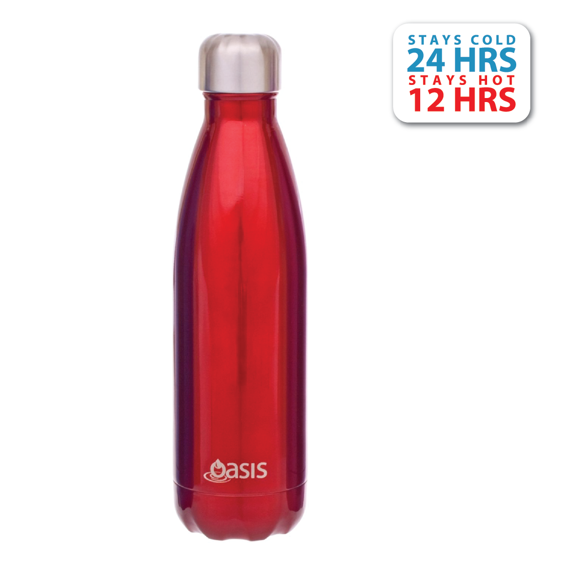 Oasis Stainless Steel Insulated Water Bottle 500ML (Plain) | Gifts & Lifestyle, Insulated Water Bottles, Travel Accessories, Water Bottles | Oasis Bottles-5