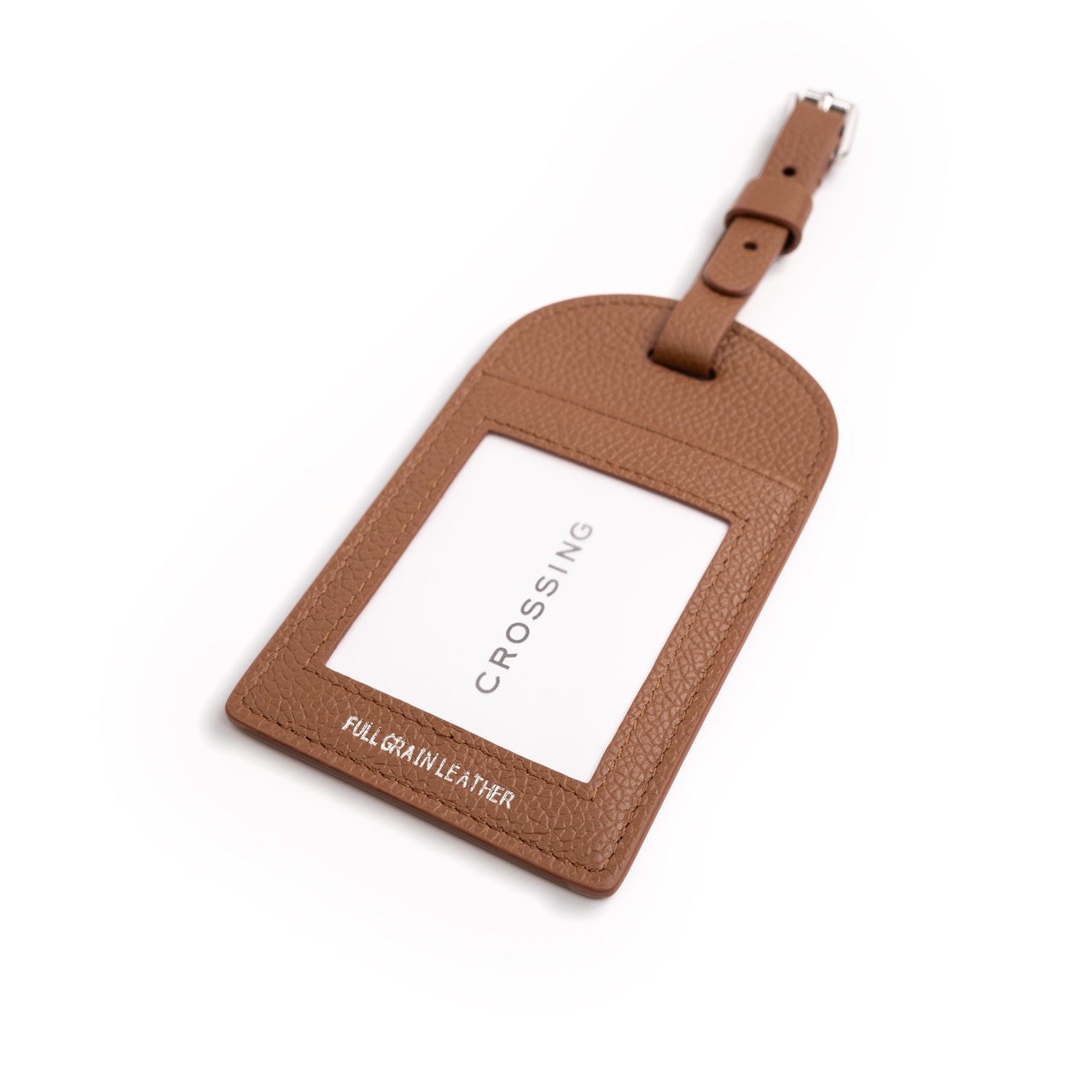 Crossing Milano Leather Luggage Tag