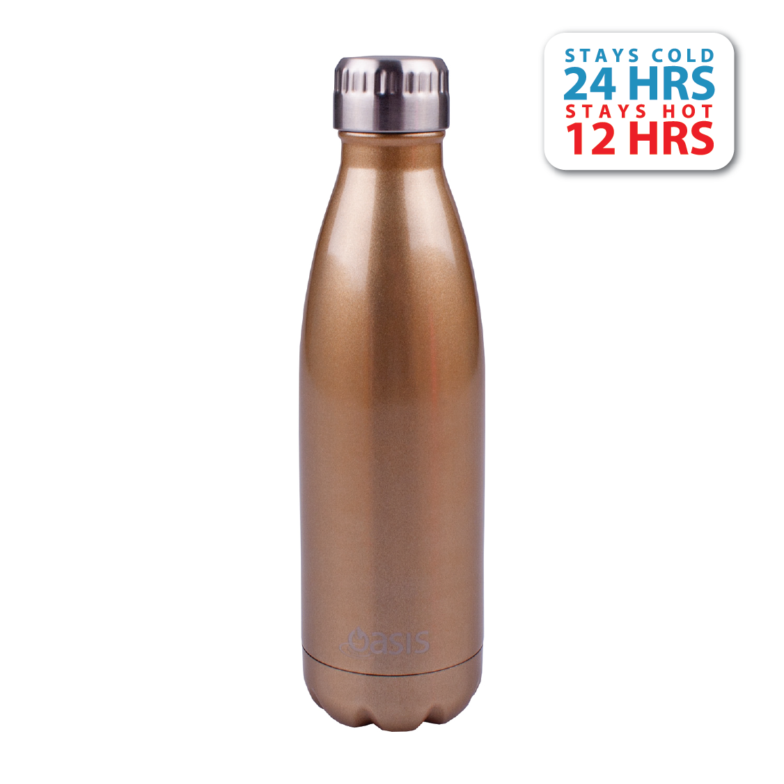 Oasis Stainless Steel Insulated Water Bottle 500ML (Plain) | Gifts & Lifestyle, Insulated Water Bottles, Travel Accessories, Water Bottles | Oasis Bottles-8