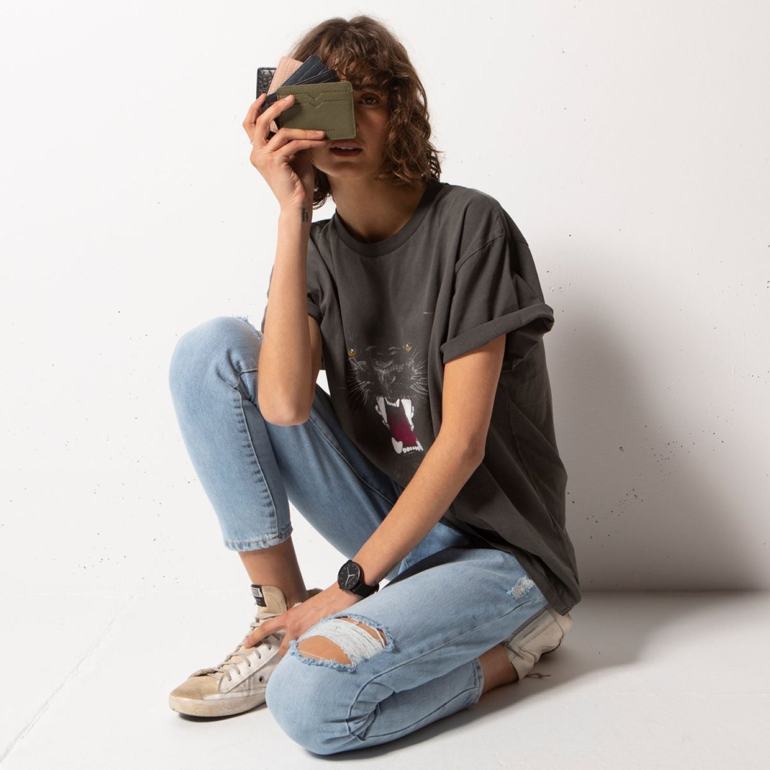 Status Anxiety Together For Now Leather Card Case (SA)