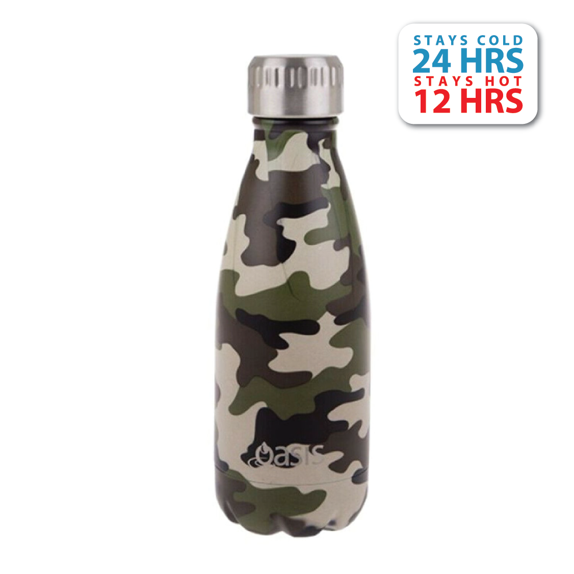 Oasis Stainless Steel Insulated Water Bottle 350ML (Printed) | Gifts & Lifestyle, Insulated Water Bottles, Travel Accessories, Water Bottles | Oasis Bottles-1