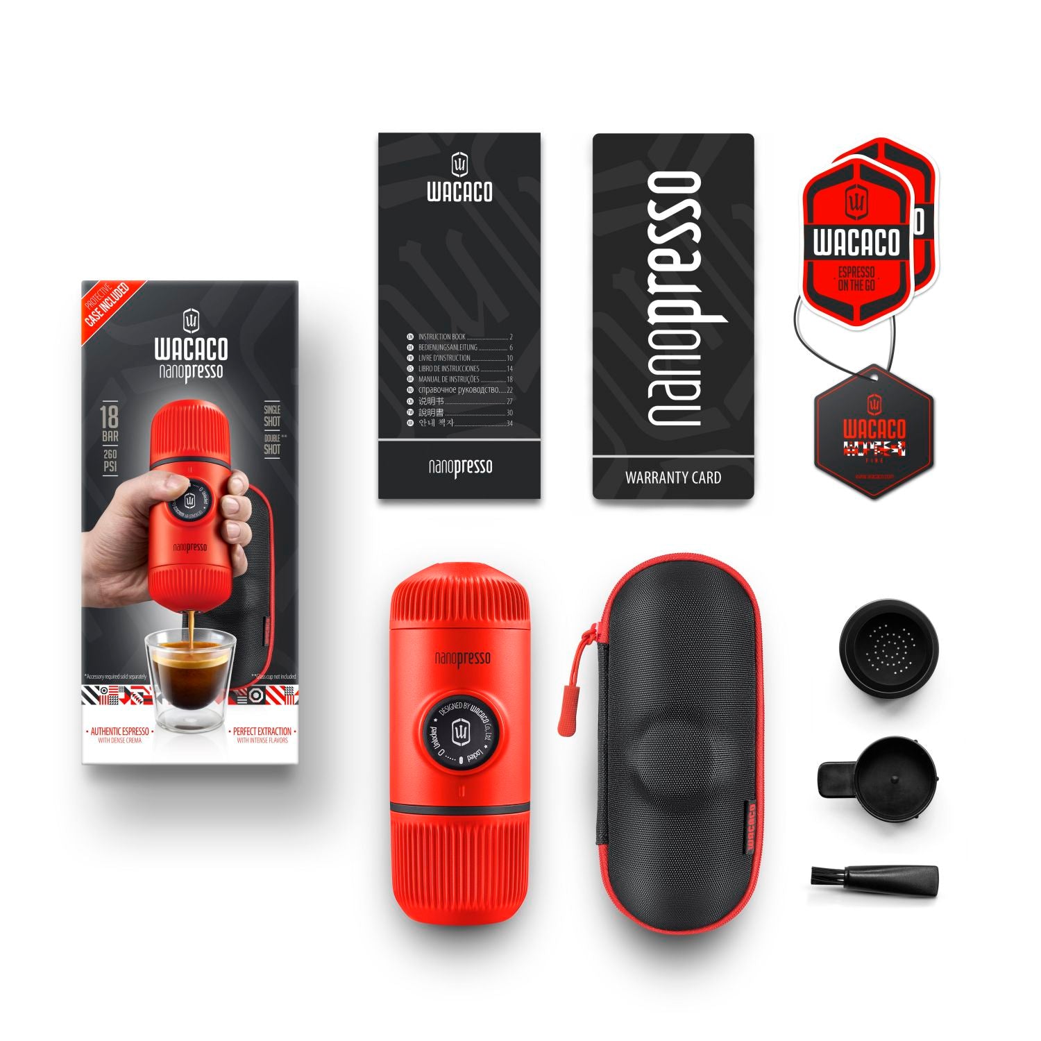 Wacaco Nanopresso + Case Espresso Coffee Maker