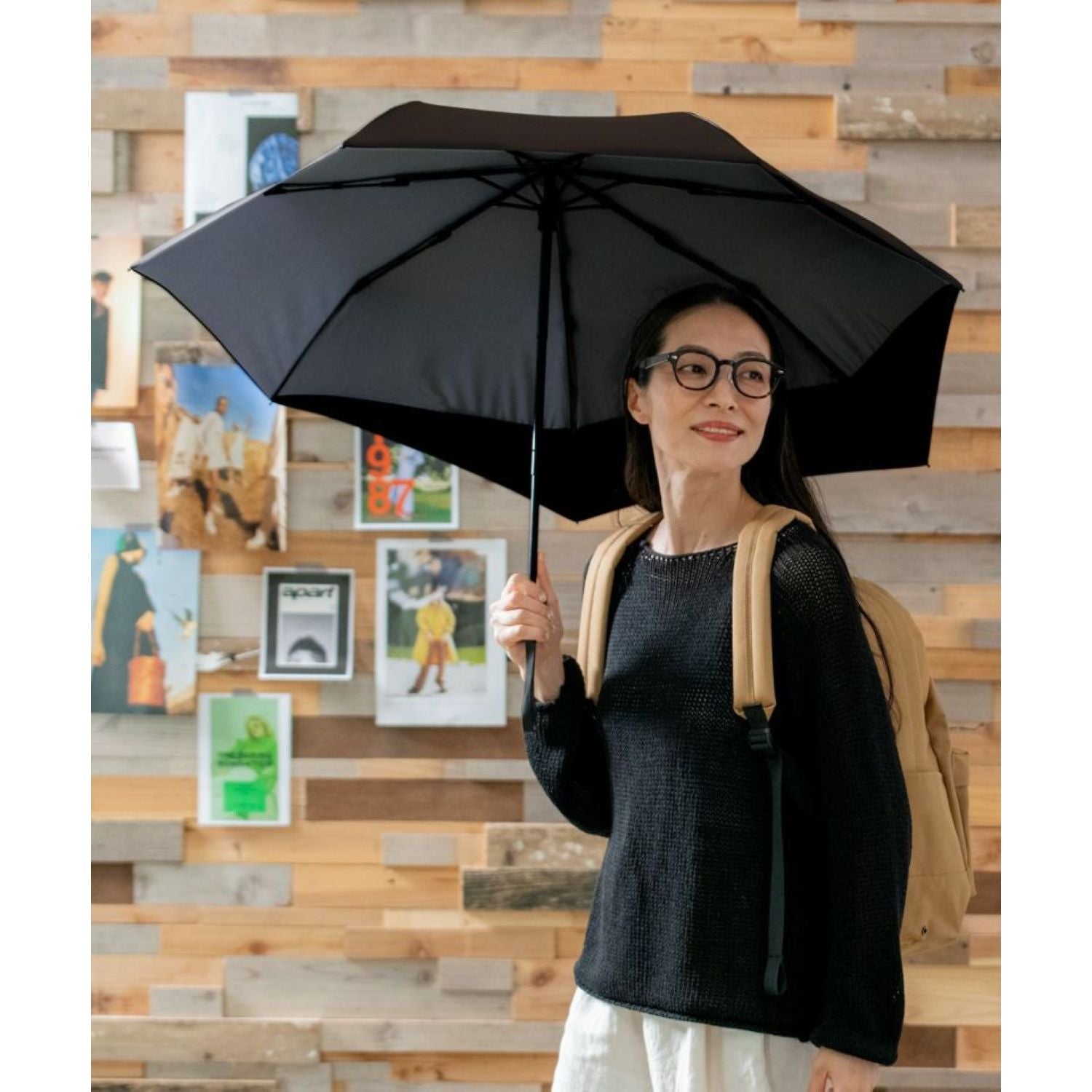 WPC UX Back Protect UV Protection Water Repellent Folding Umbrella 55cm