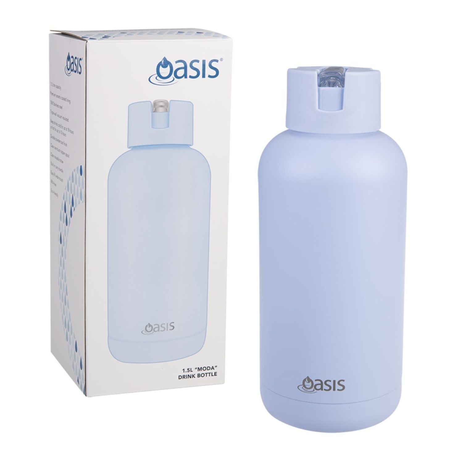 Oasis Stainless Steel Insulated Ceramic Moda Bottle 1.5L | Gifts & Lifestyle, Insulated Water Bottles, Travel Accessories, Water Bottles | Oasis Bottles-62