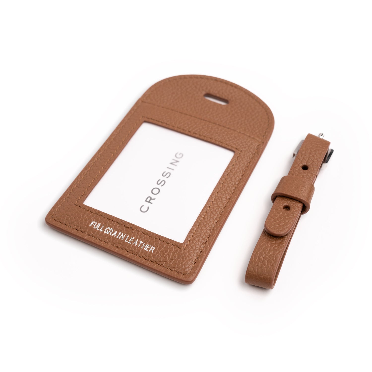 Crossing Milano Leather Luggage Tag