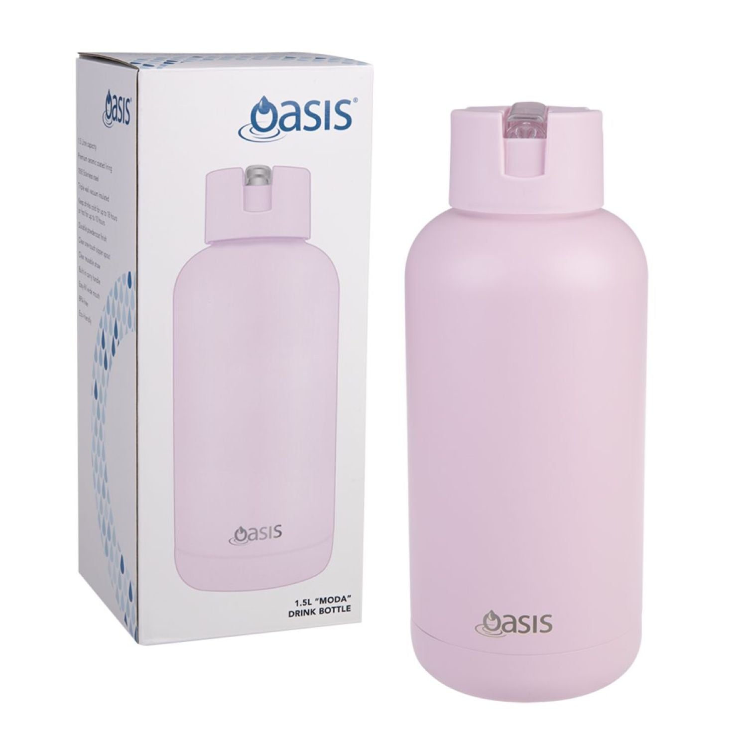 Oasis Stainless Steel Insulated Ceramic Moda Bottle 1.5L | Gifts & Lifestyle, Insulated Water Bottles, Travel Accessories, Water Bottles | Oasis Bottles-72