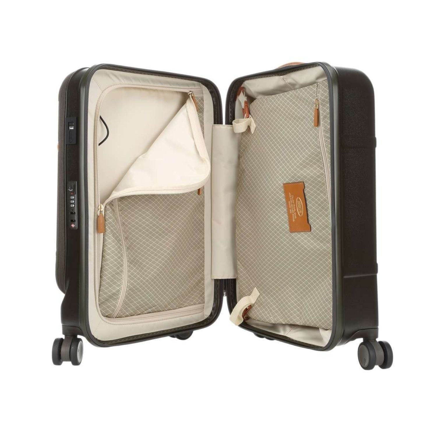 BRIC'S Bellagio V2 21" Carry On Luggage With Front Access Opening Spinner + Pocket with USB