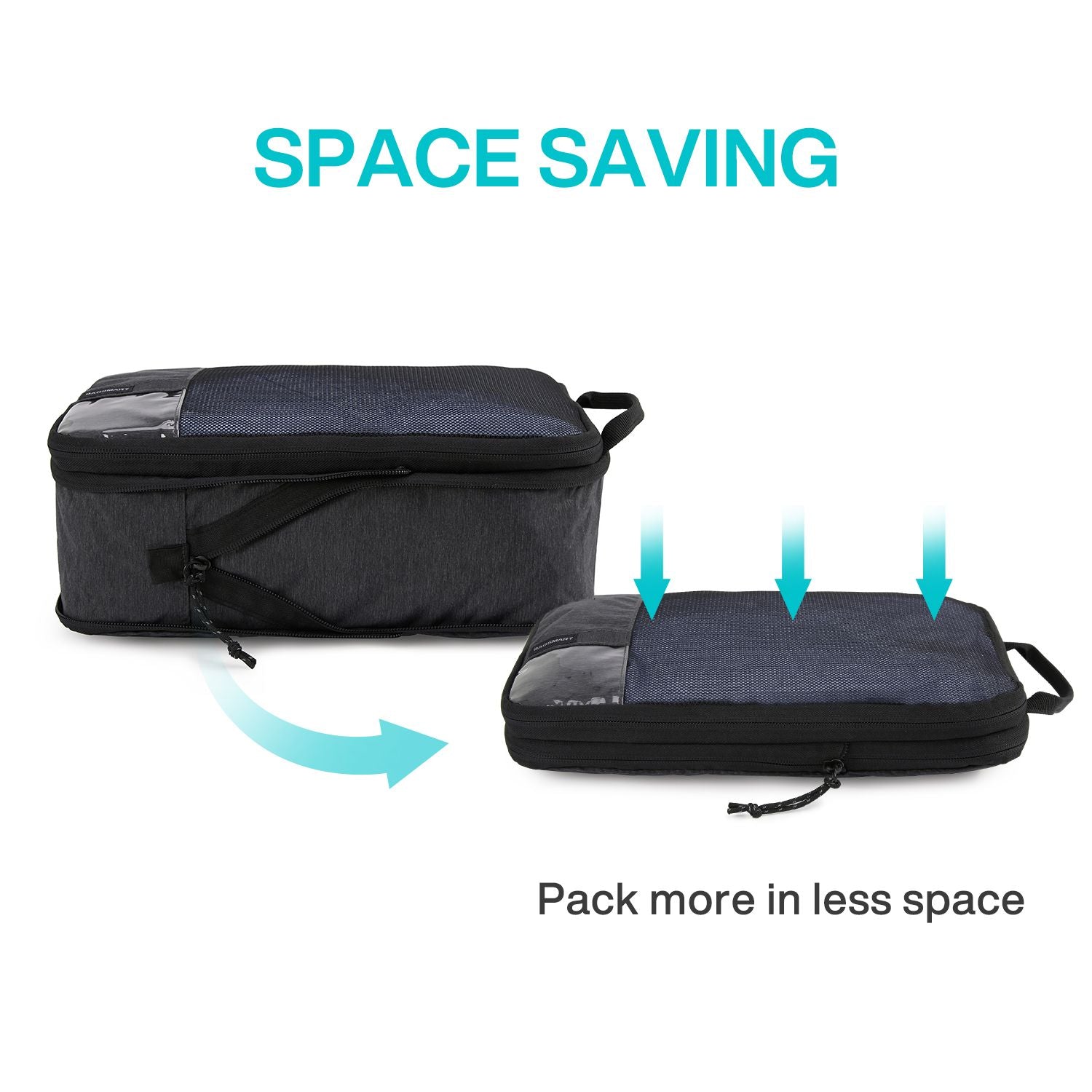 Buy Bagsmart 6-In-1 Compression Packing Cubes - Boarding Gate