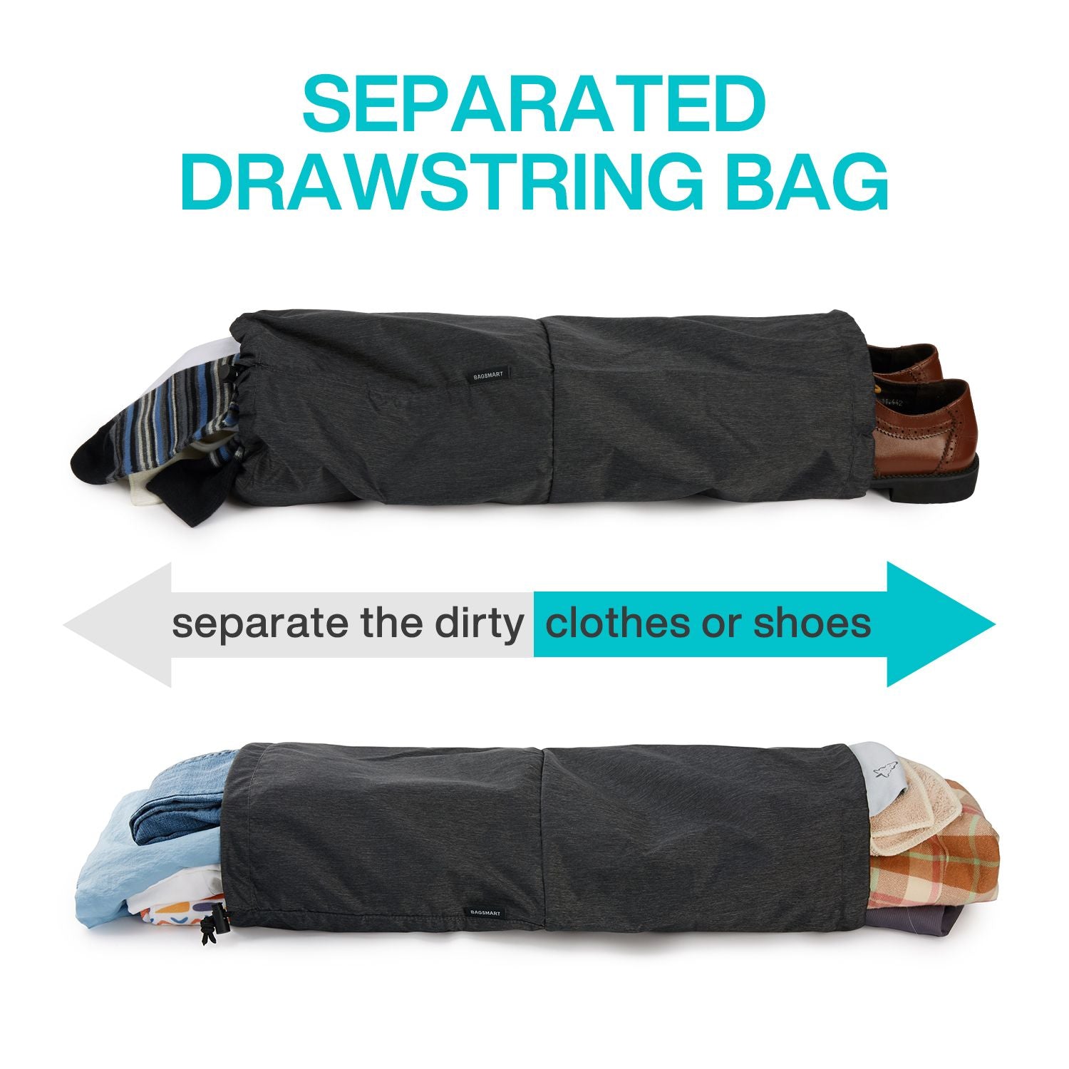 Buy Bagsmart 6-In-1 Compression Packing Cubes - Boarding Gate