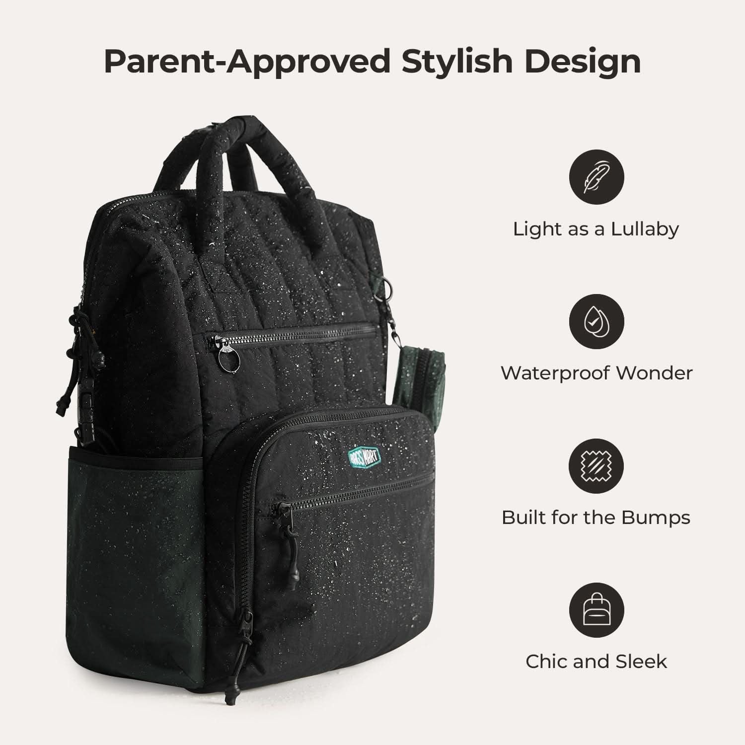 Bagsmart Walker Featherlight Travel Diaper Backpack 25L