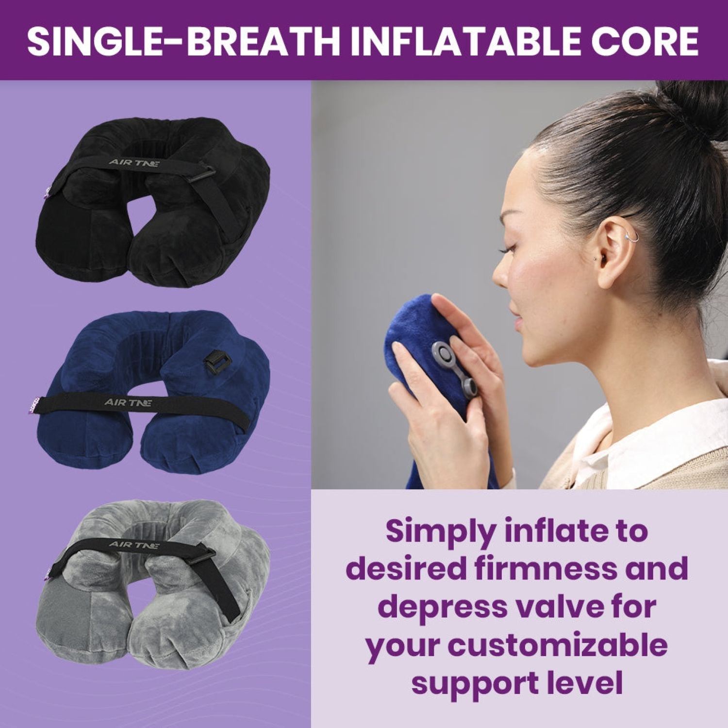 Cabeau AirTNE Inflatable Travel Neck Pillow (SA)