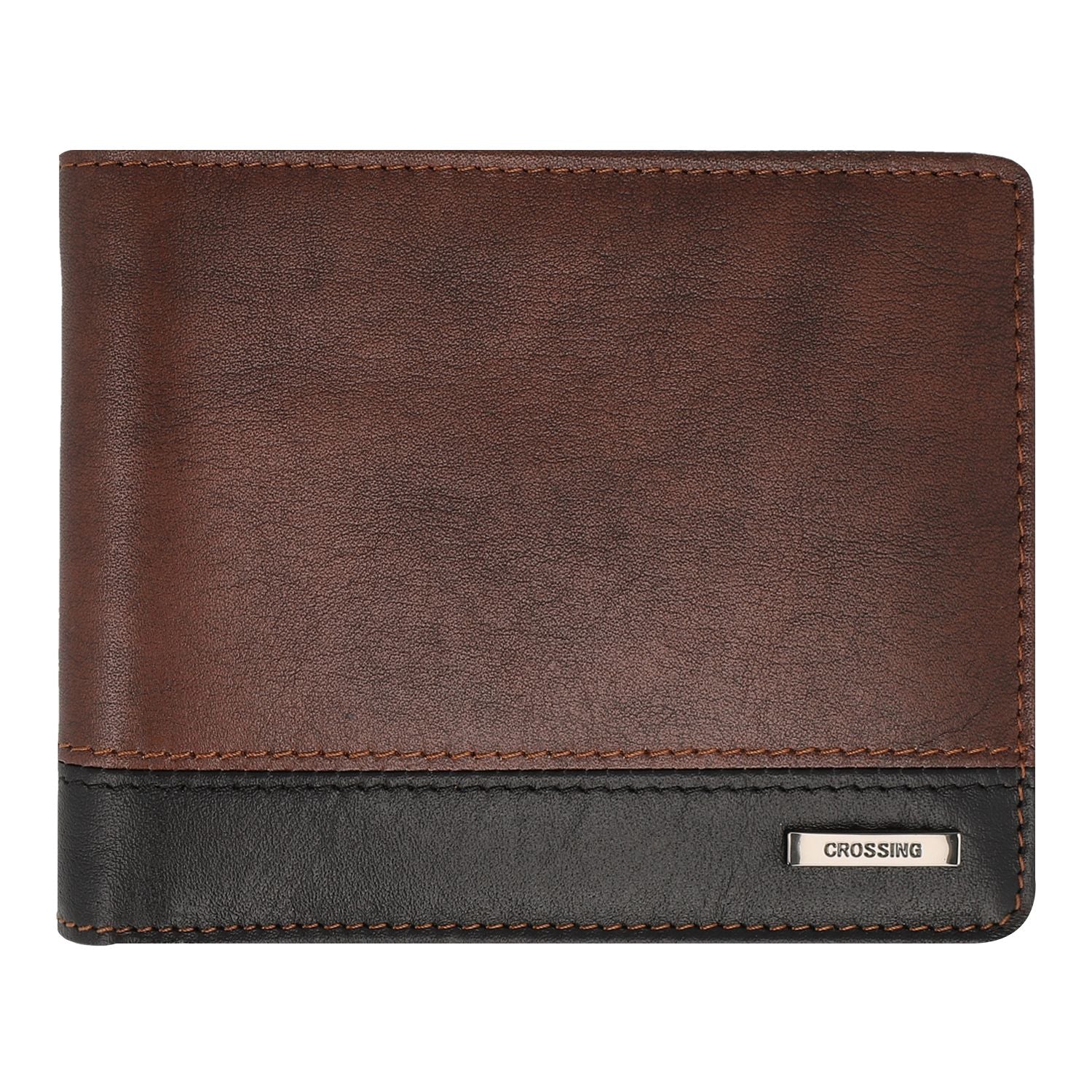 Crossing Antique Bi-fold Leather Wallet - Timber