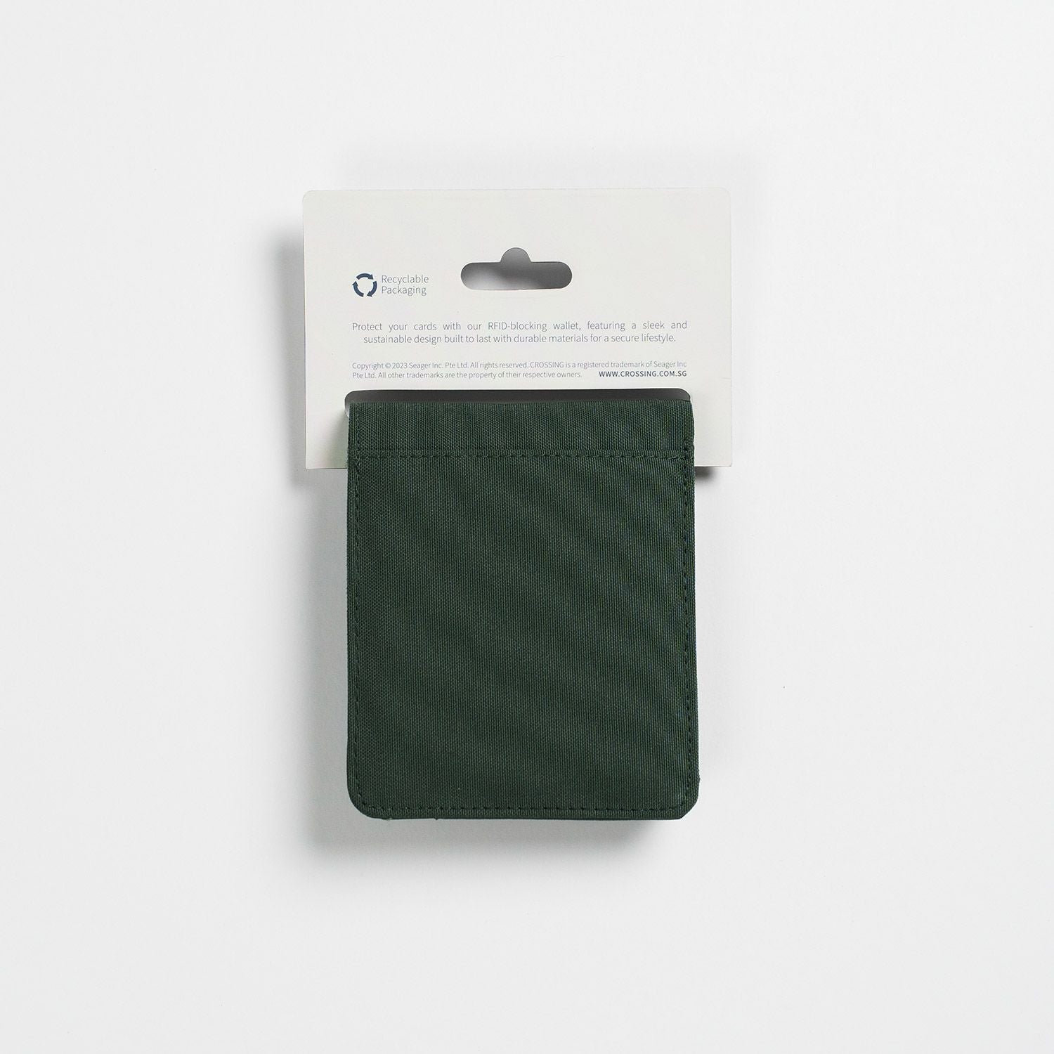 Crossing Bifold Wallet with Coin Pocket & Card Flap RFID