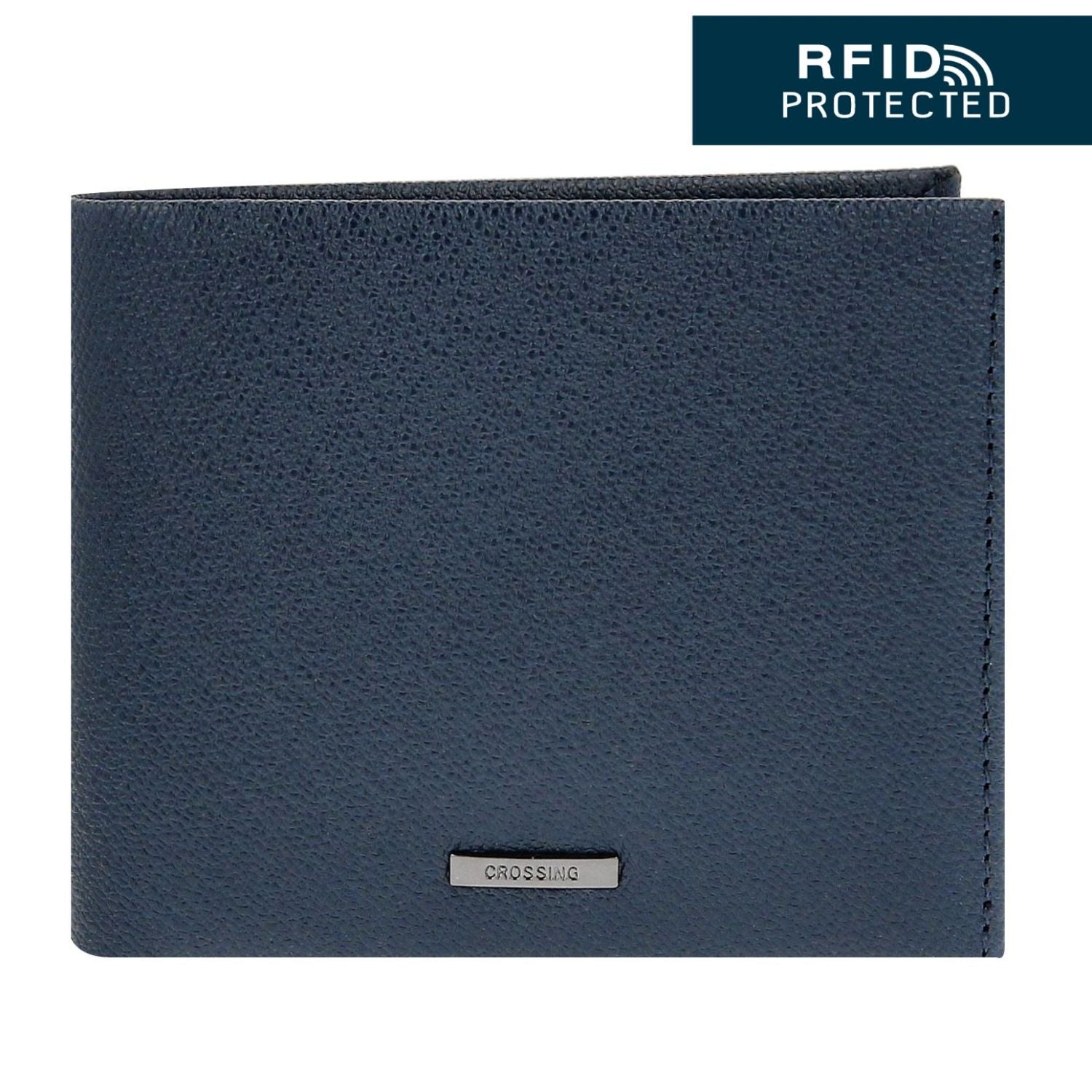 Crossing Elite Bi-fold Leather Wallet With Flap And Coin Pouch RFID