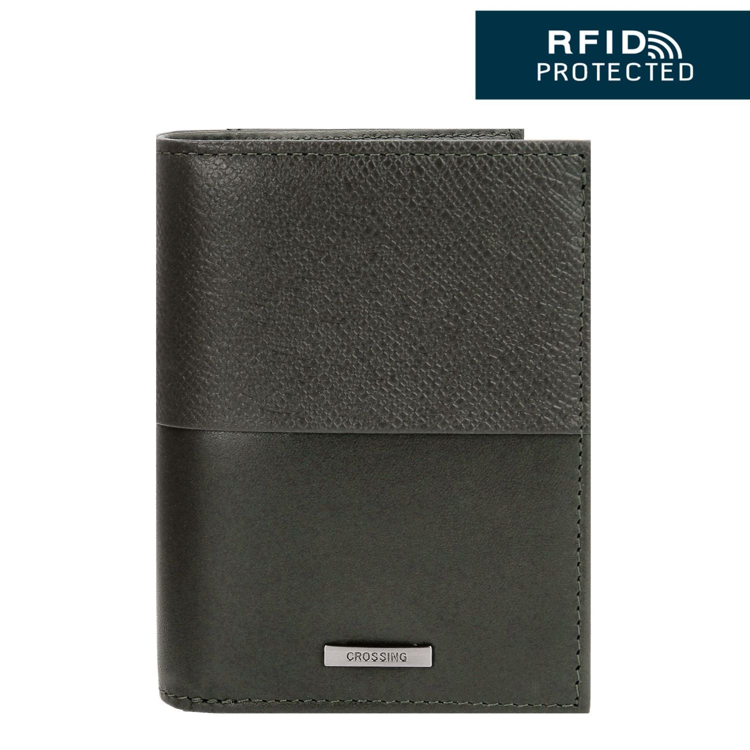 Crossing Infinite Short Leather Wallet With Coin Pouch RFID