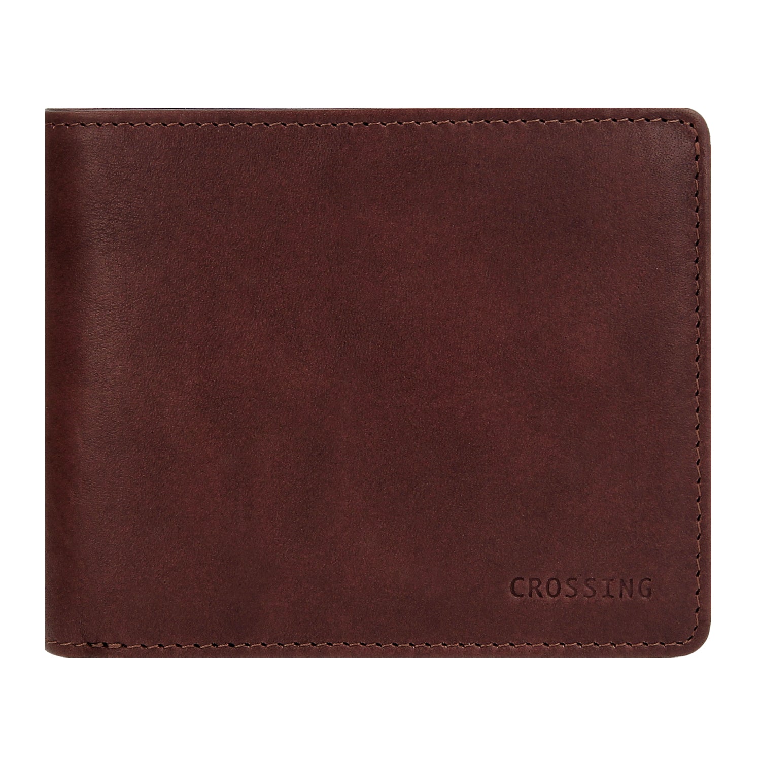 Crossing Vintage Bi-Fold Leather Wallet With Coin Pocket