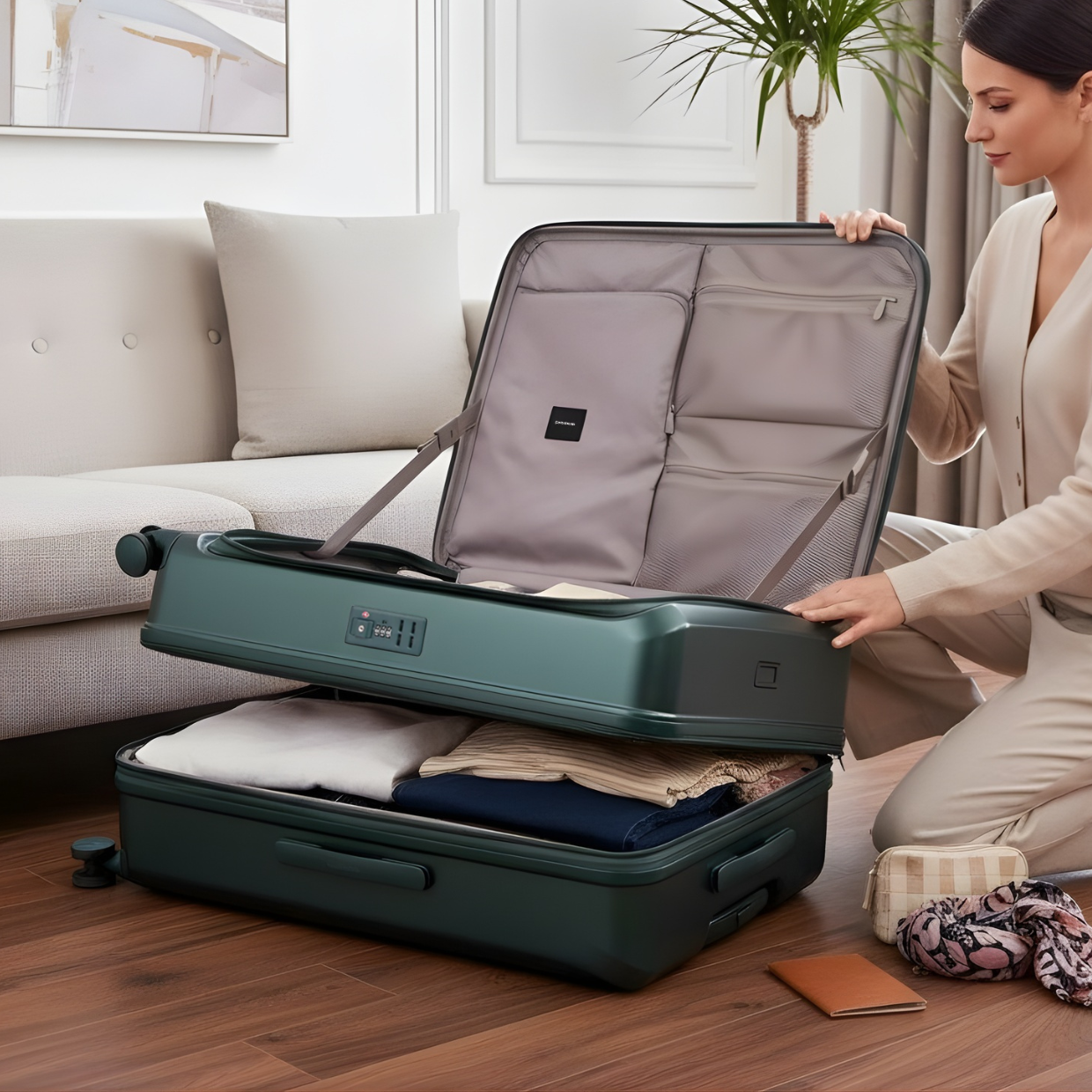 CROSSING INVI 25" Medium Expandable Luggage With Front & Middle Access V3
