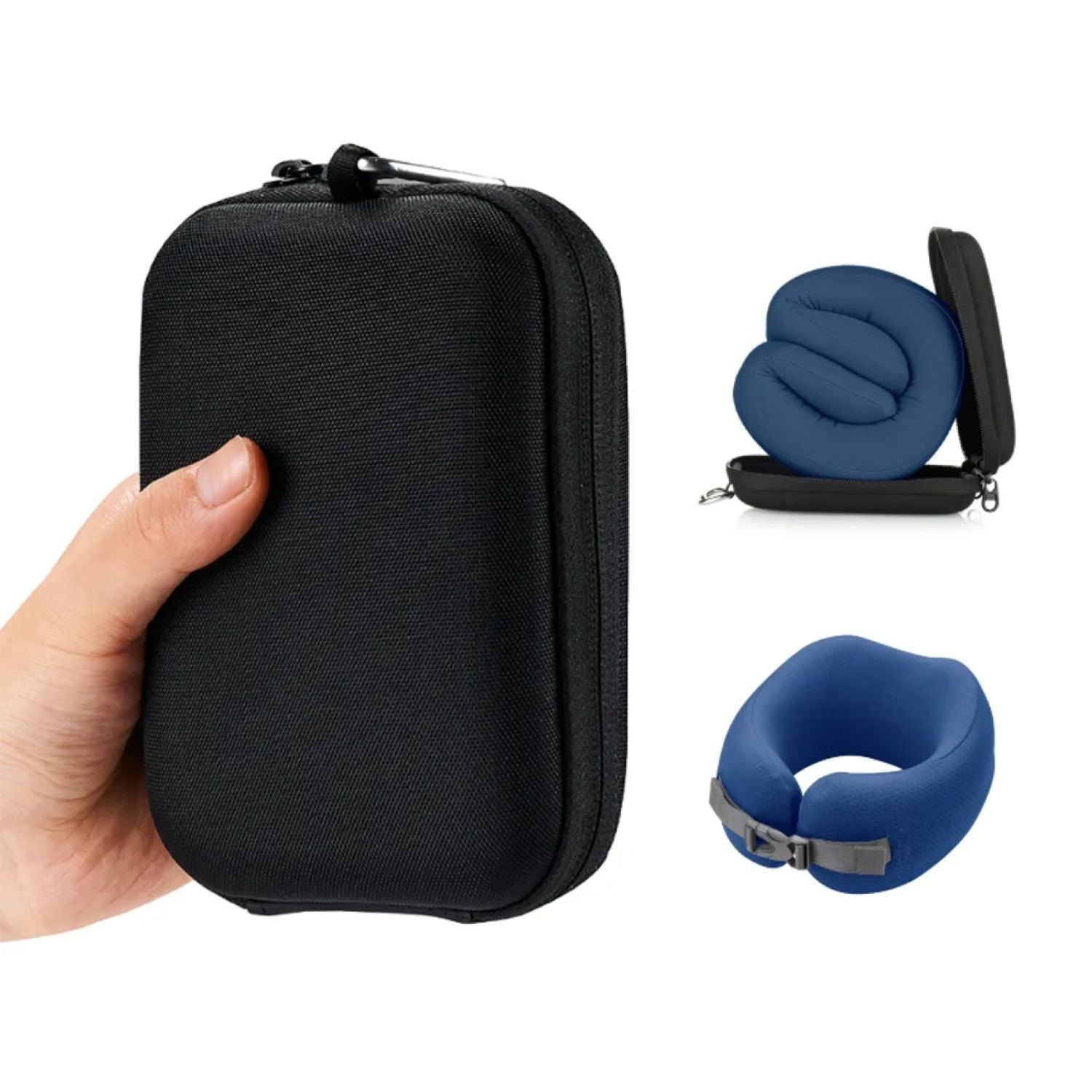 Easynap Foldable Pocket Travel Neck Pillow With Pouch Large