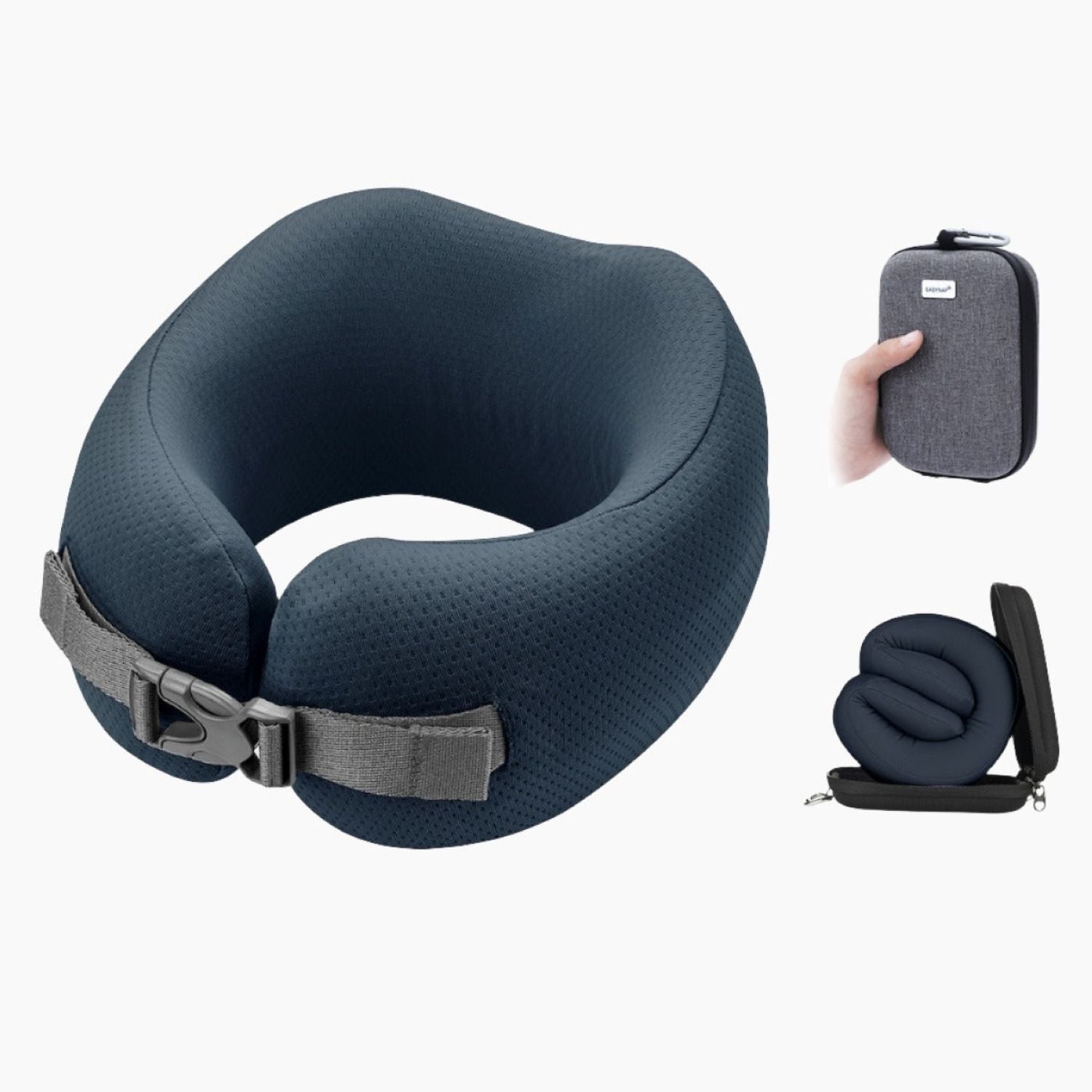 Easynap Foldable Pocket Travel Neck Pillow With Pouch Medium