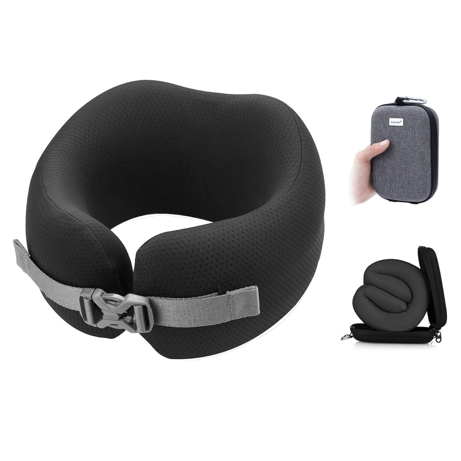 Easynap Foldable Pocket Travel Neck Pillow With Pouch Medium