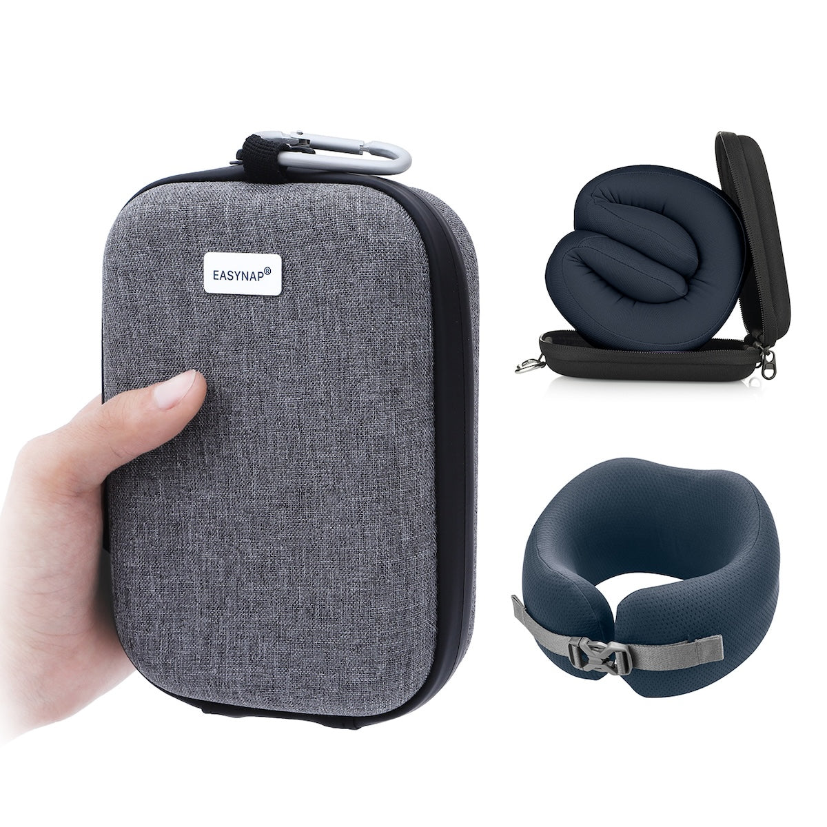 Easynap Foldable Pocket Travel Neck Pillow With Pouch Small