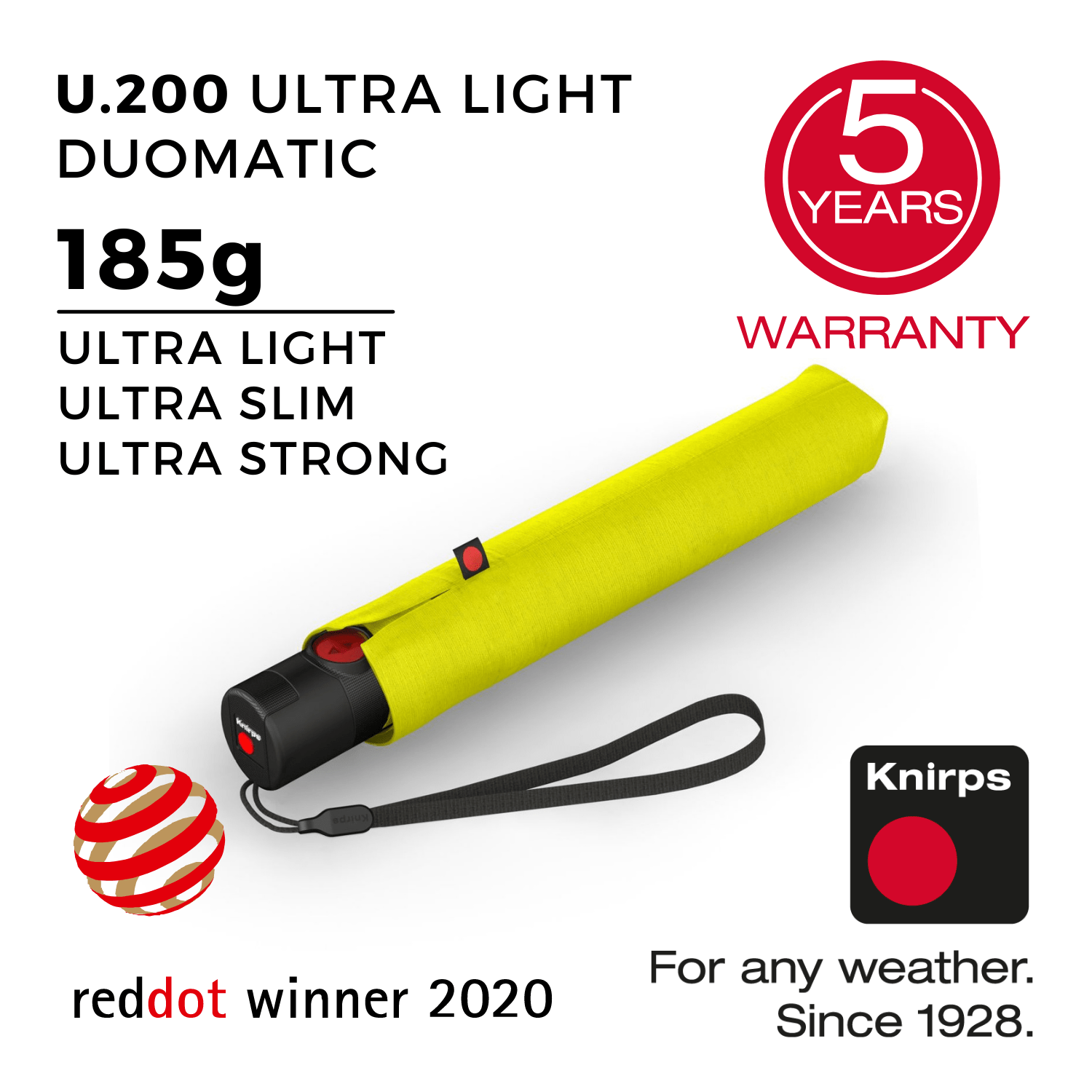 Knirps U.200 Ultra Light Duomatic Umbrella (SA)