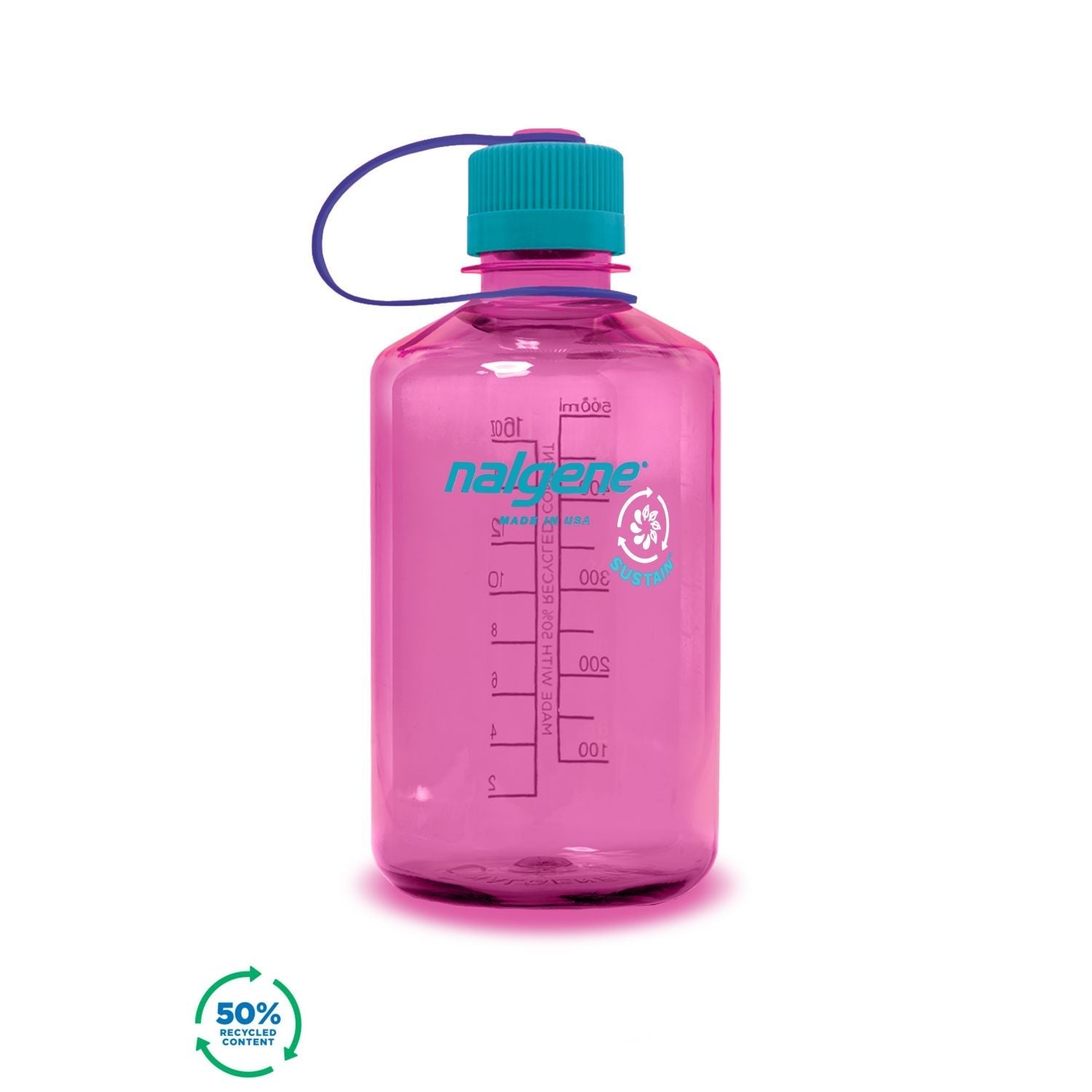 Nalgene 16oz Narrow Mouth Water Bottle (Plain) (SA)