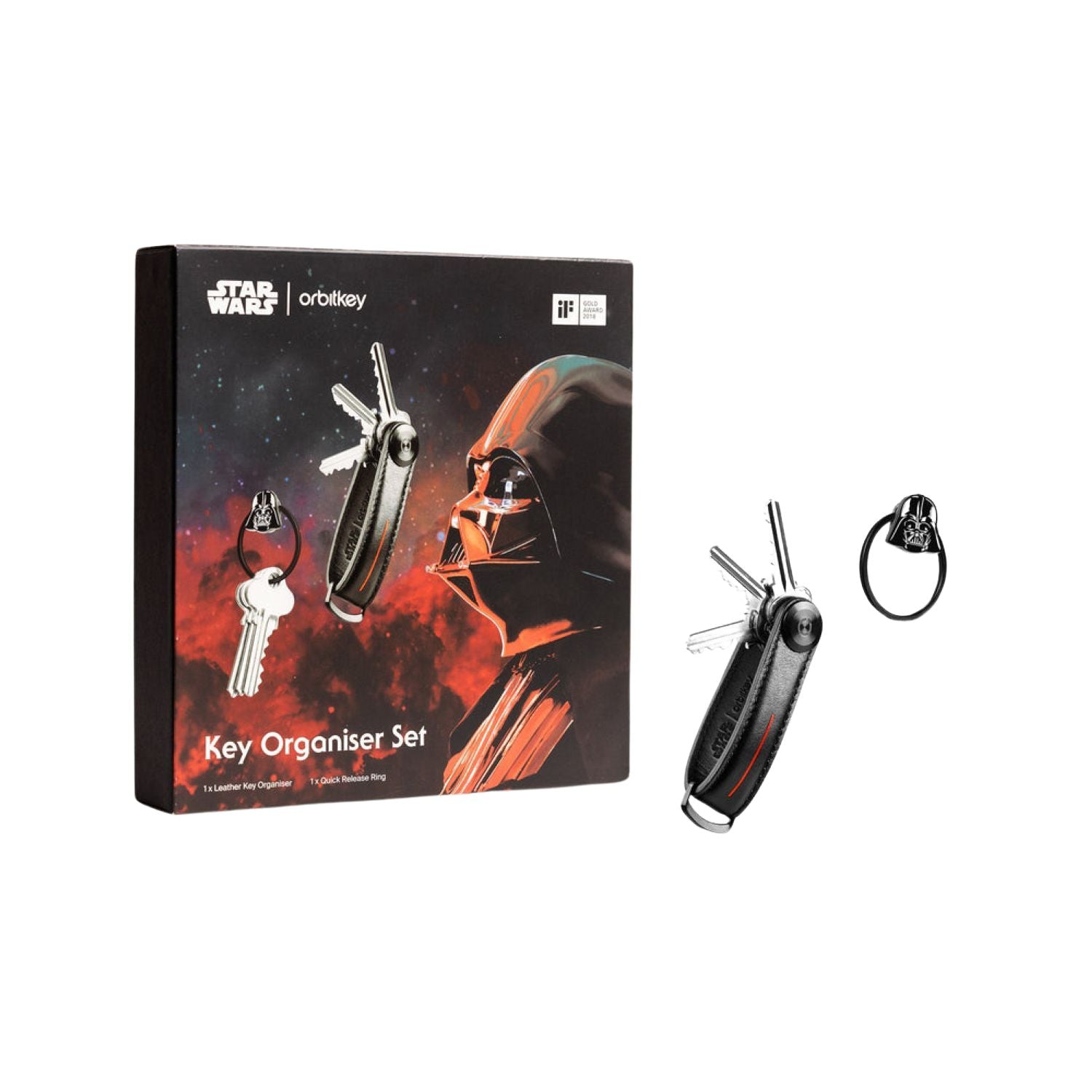 Orbitkey Star Wars Leather Key Organiser + Ring V2 Kit