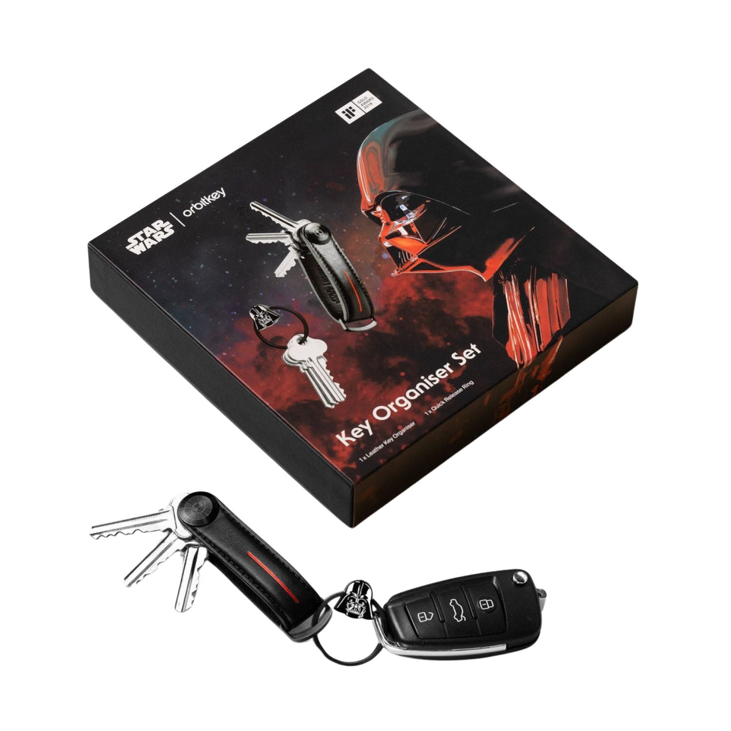 Orbitkey Star Wars Leather Key Organiser + Ring V2 Kit