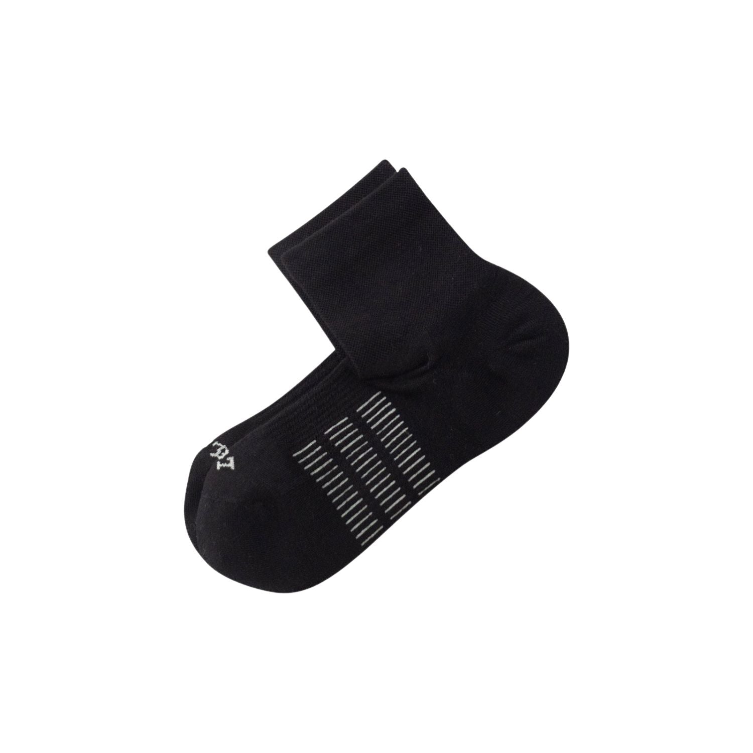 Paire Merino Wool-Blend Active Quarter Socks (Black)