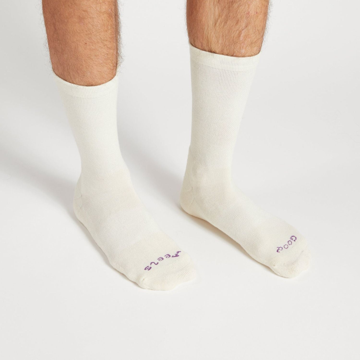 Paire Merino Wool-Blend Calf Sock (Snow)