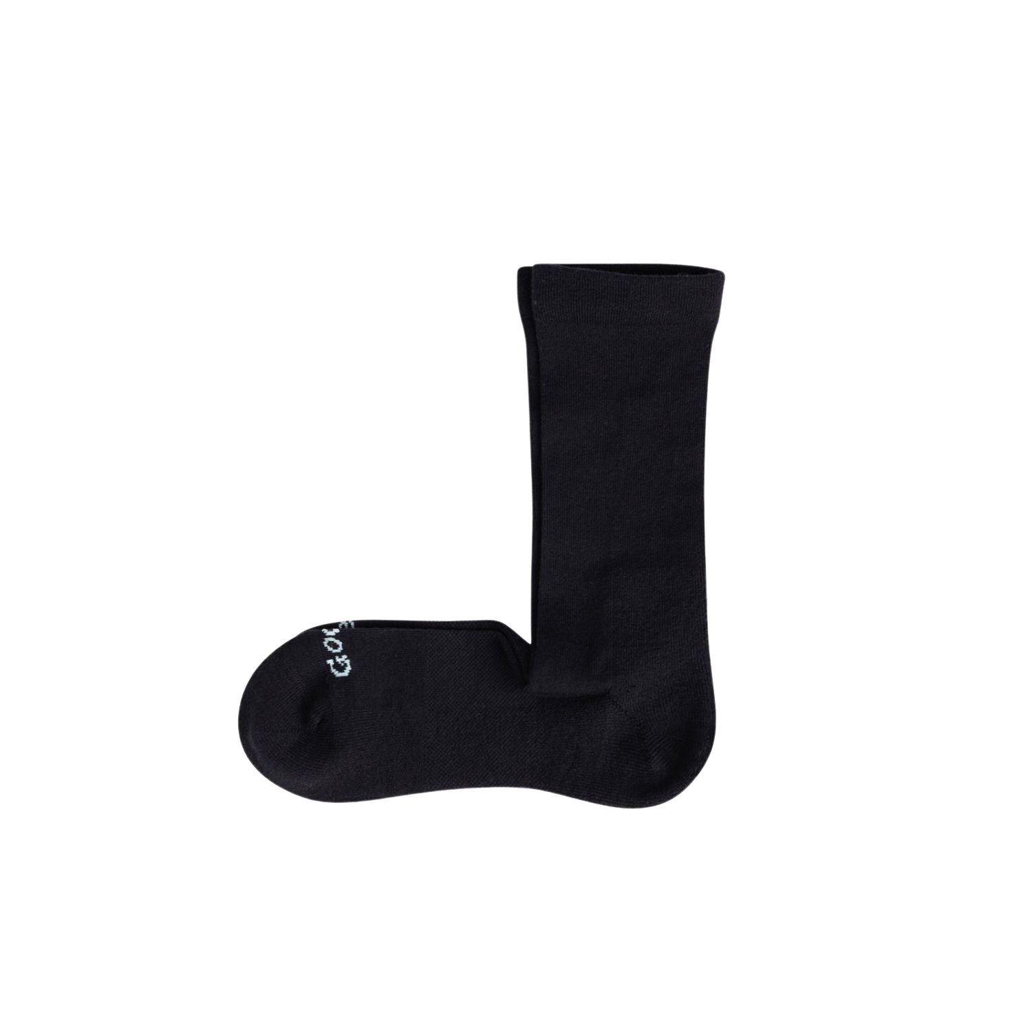 Paire Merino Wool-Blend Loose Top Calf Sock (Black)