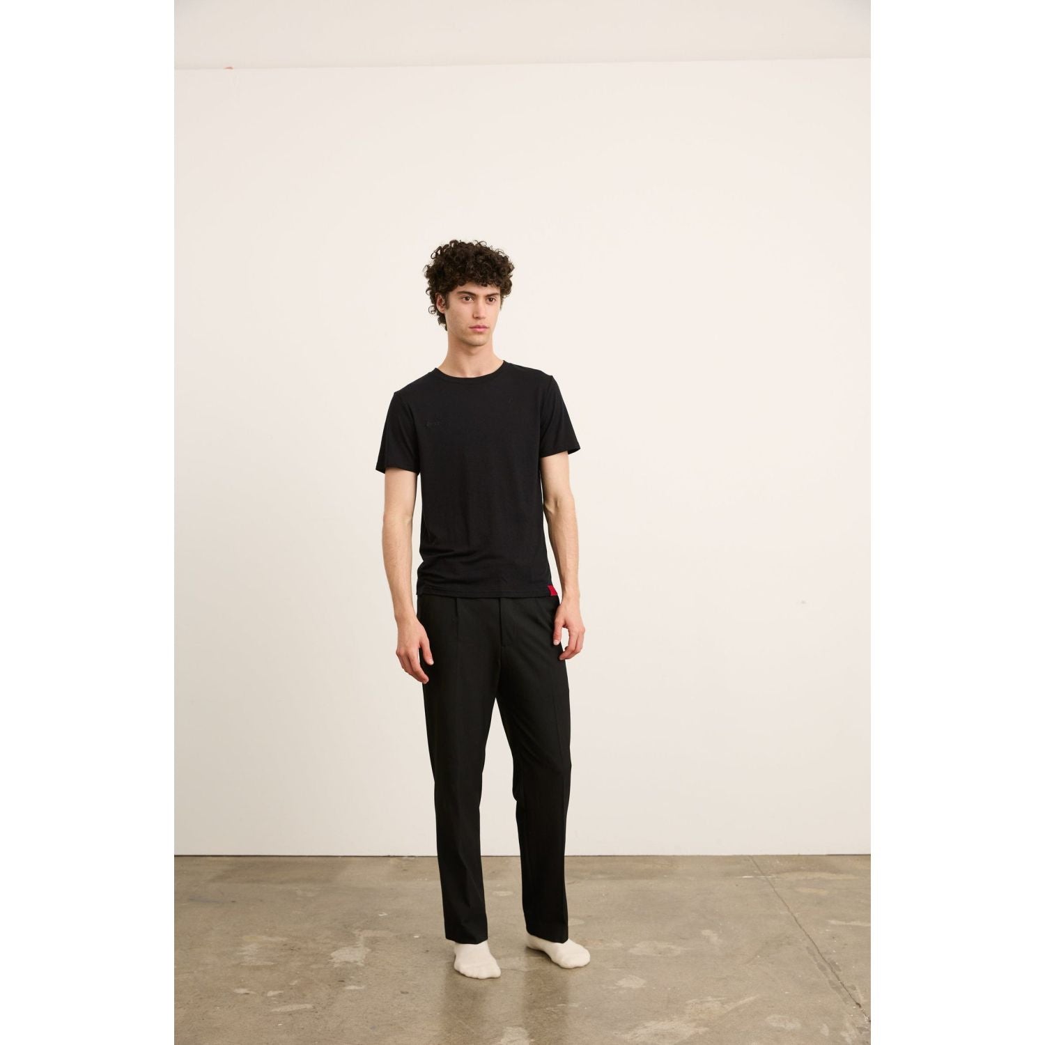 Paire Merino Wool-Blend T-Shirt Unisex (Black)