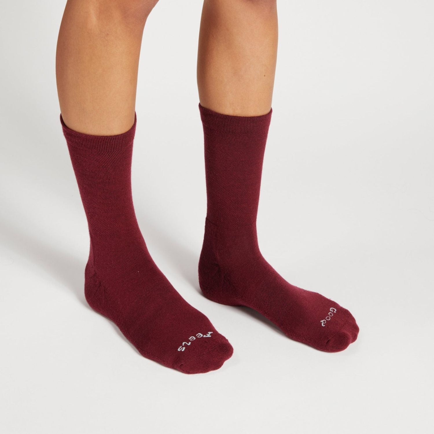 Paire Merino Wool-Blend Calf Sock (Pinot)