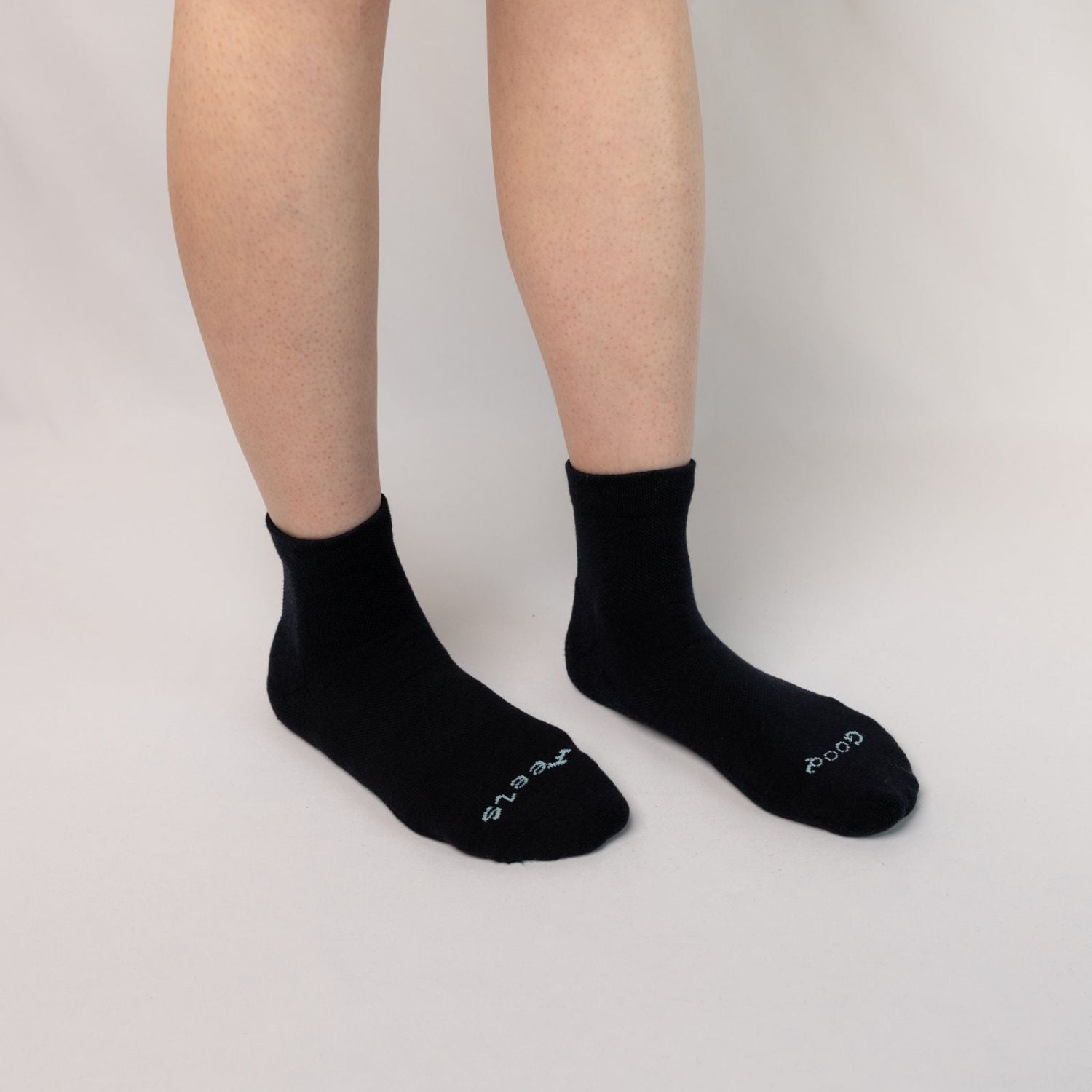 Paire Merino Wool-Blend Quarter Sock (Black)